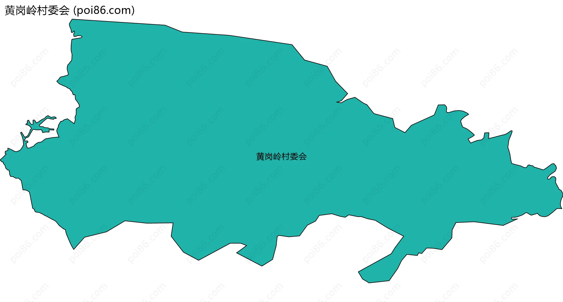 黄岗岭村委会边界地图