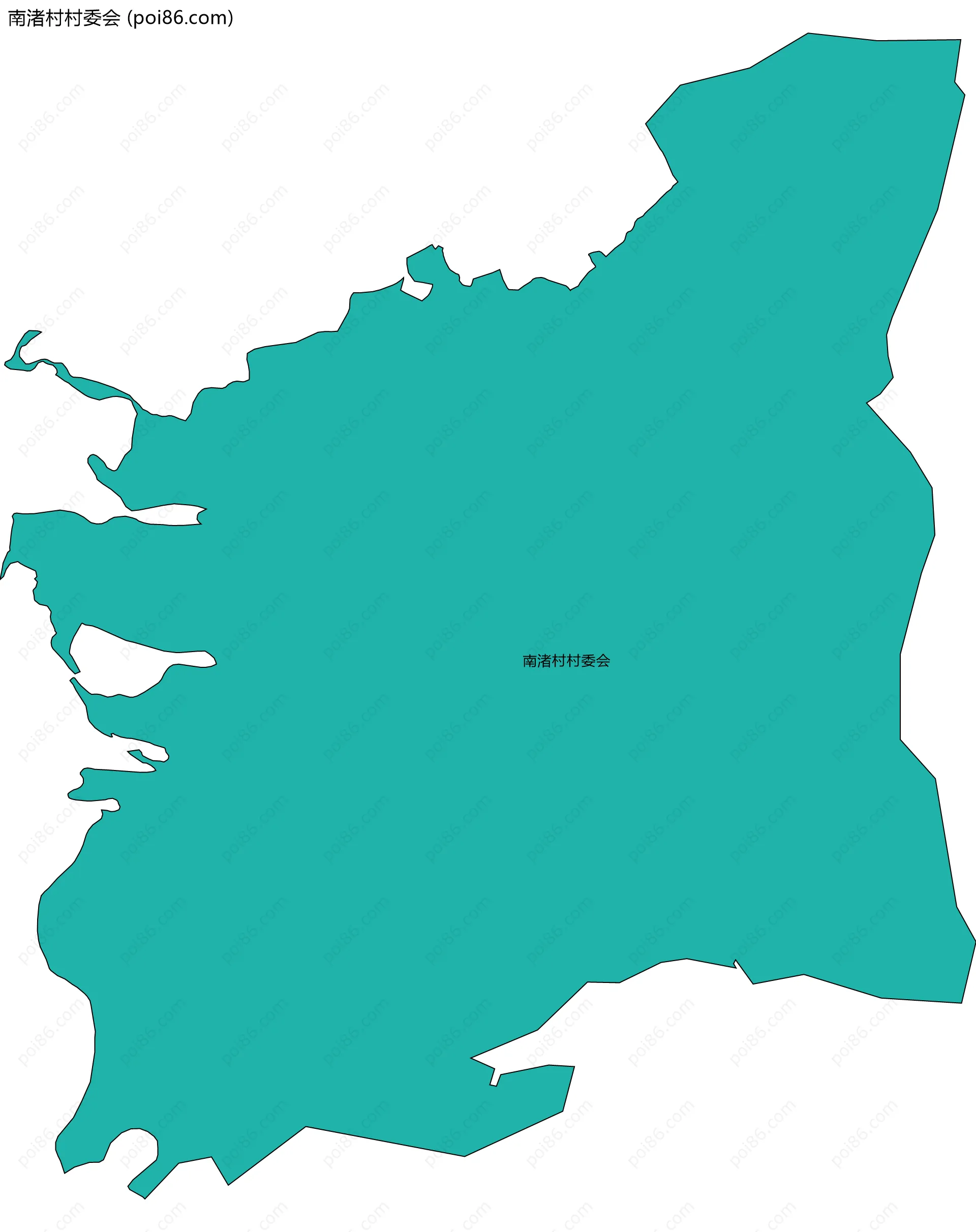 南渚村村委会边界地图