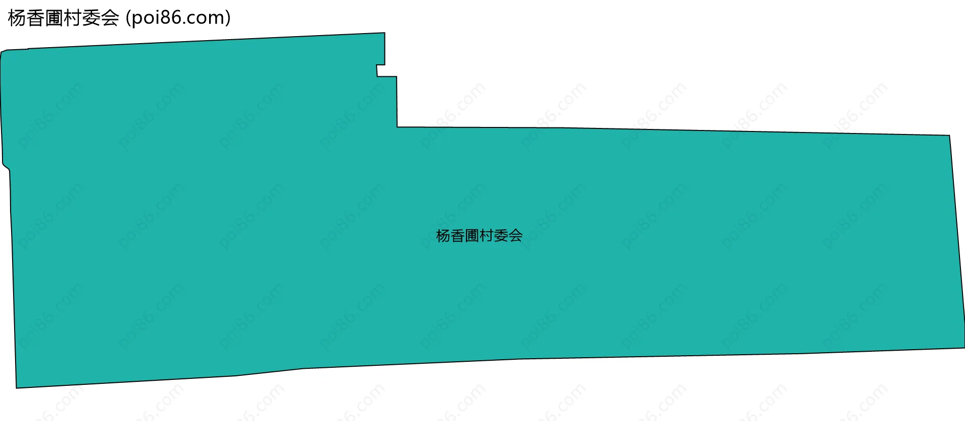 杨香圃村委会边界地图