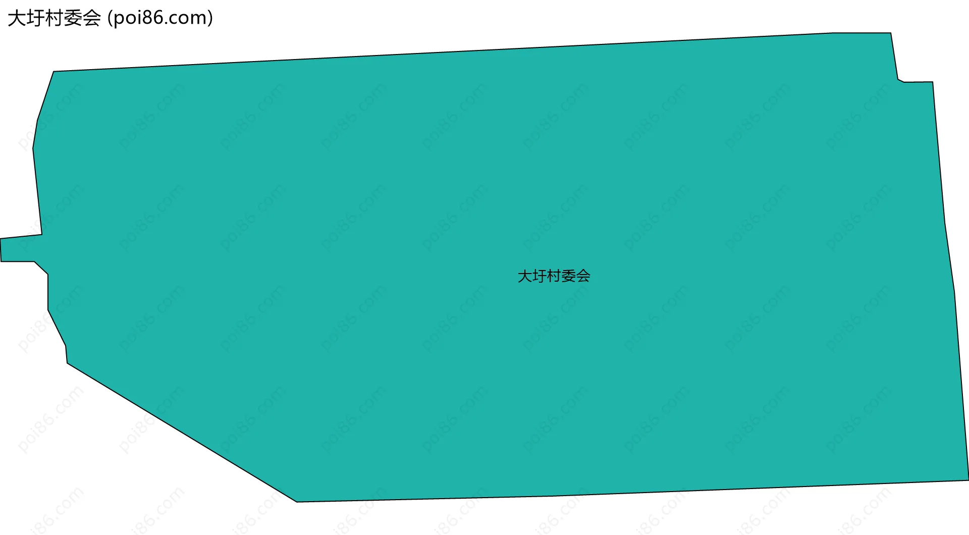 大圩村委会边界地图