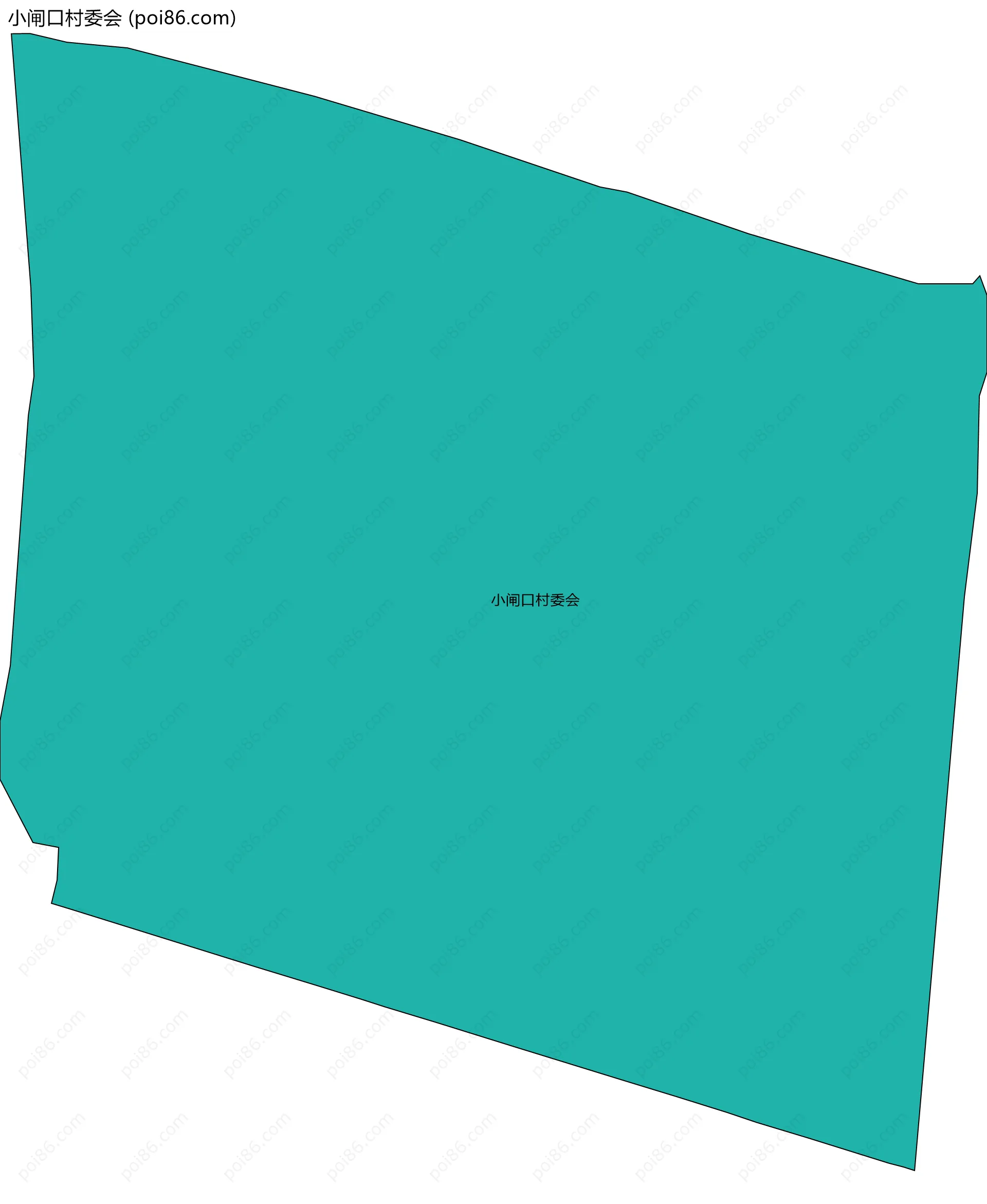 小闸口村委会边界地图