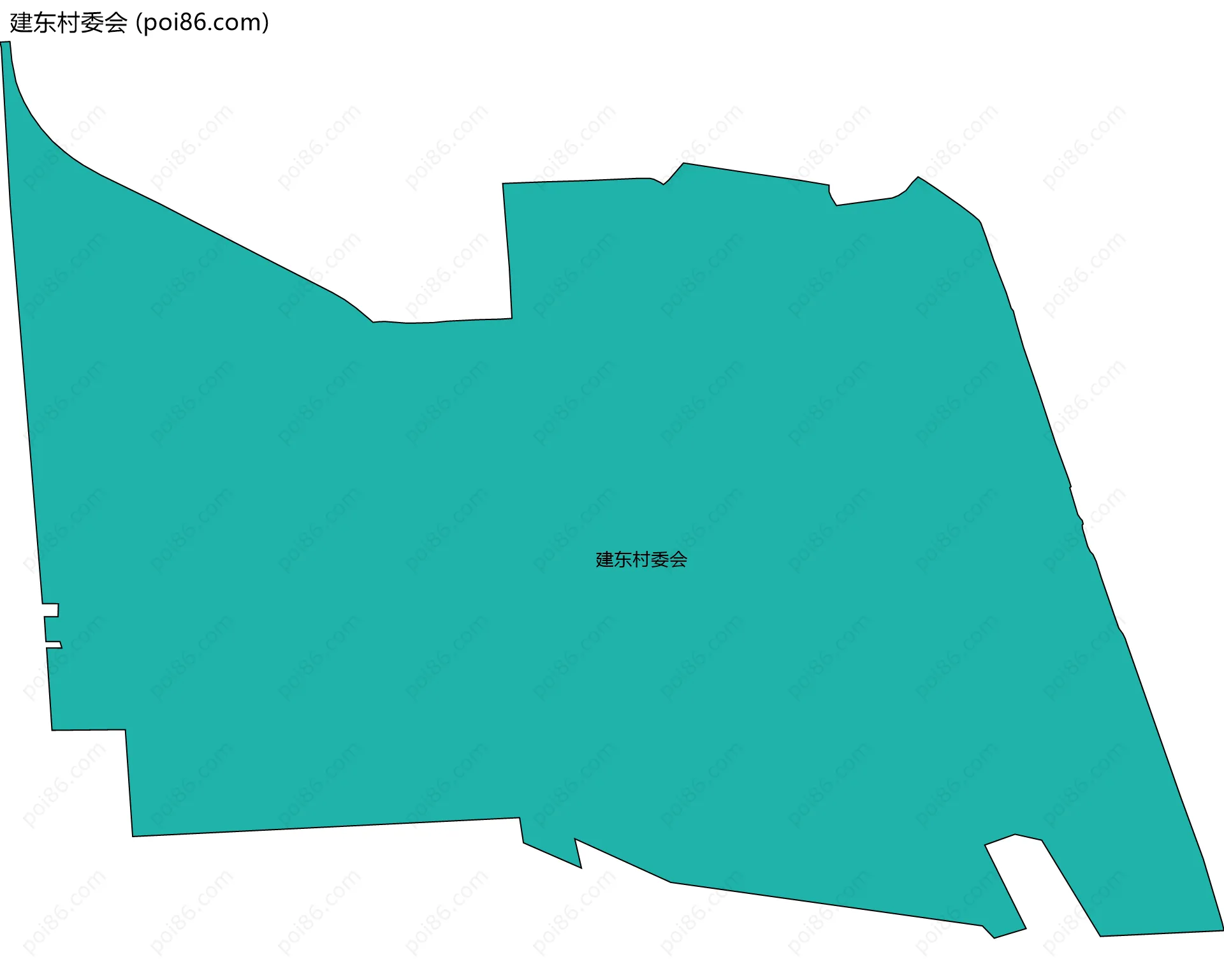 建东村委会边界地图