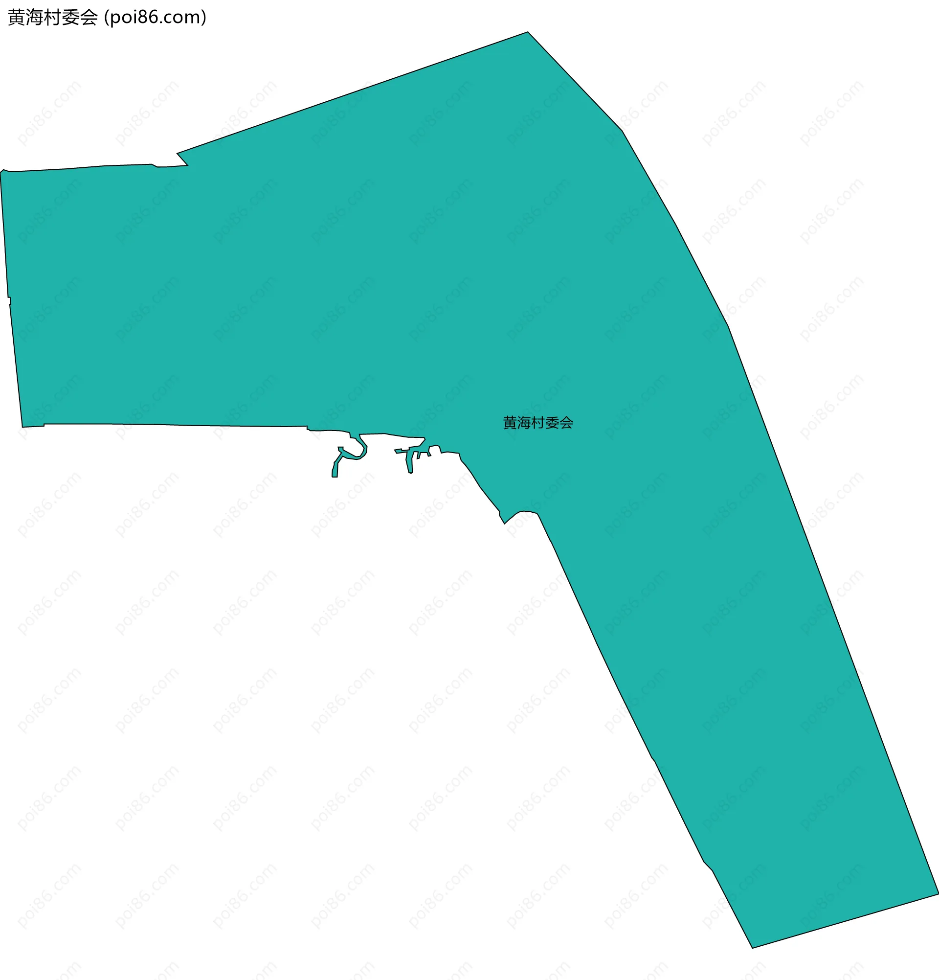 黄海村委会边界地图