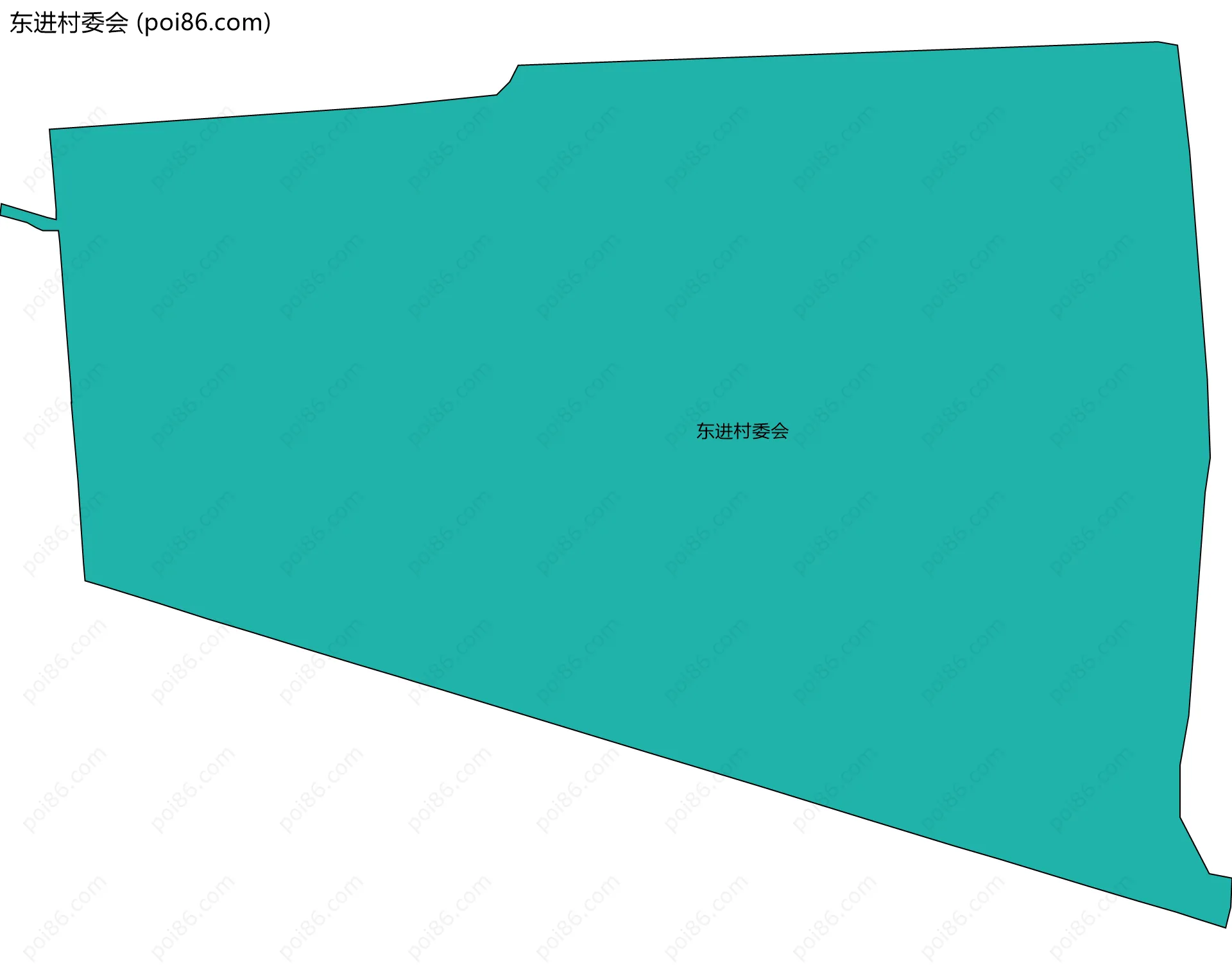 东进村委会边界地图