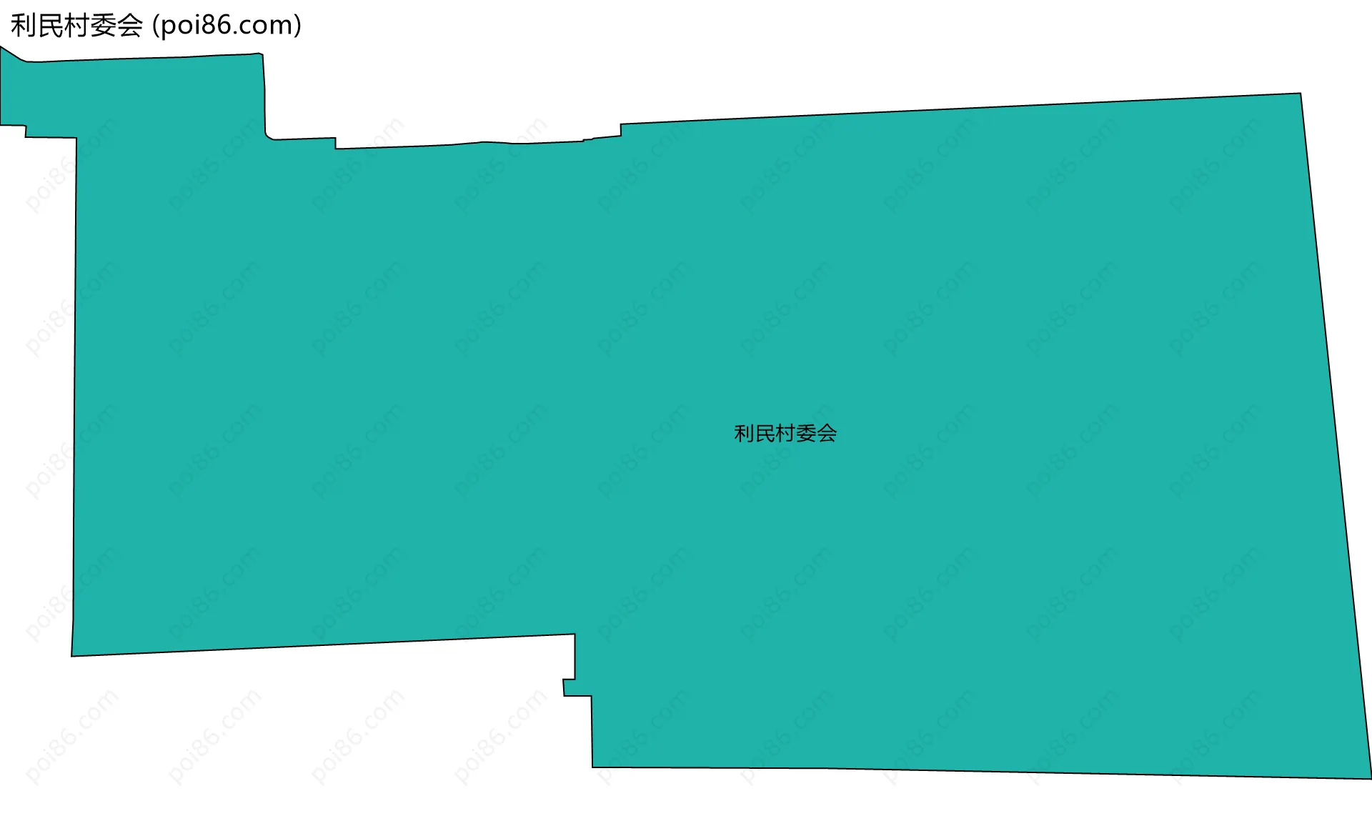 利民村委会边界地图