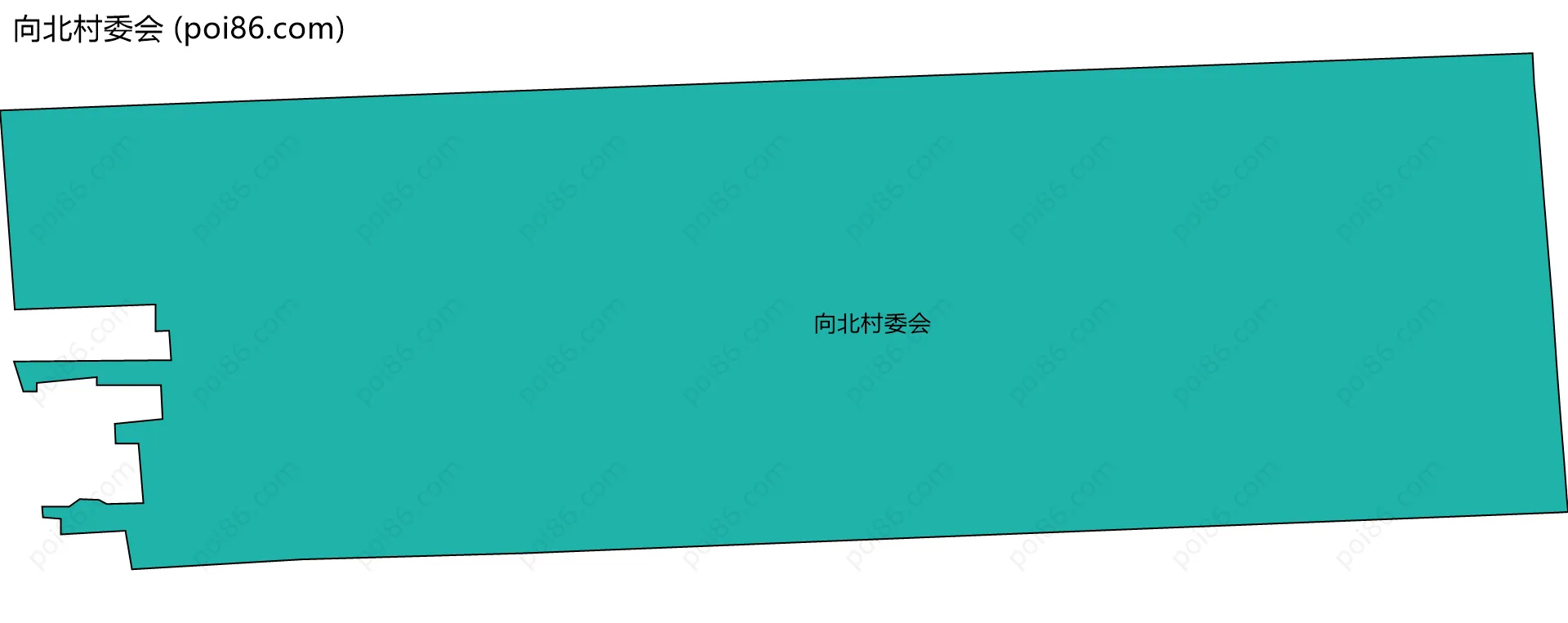 向北村委会边界地图