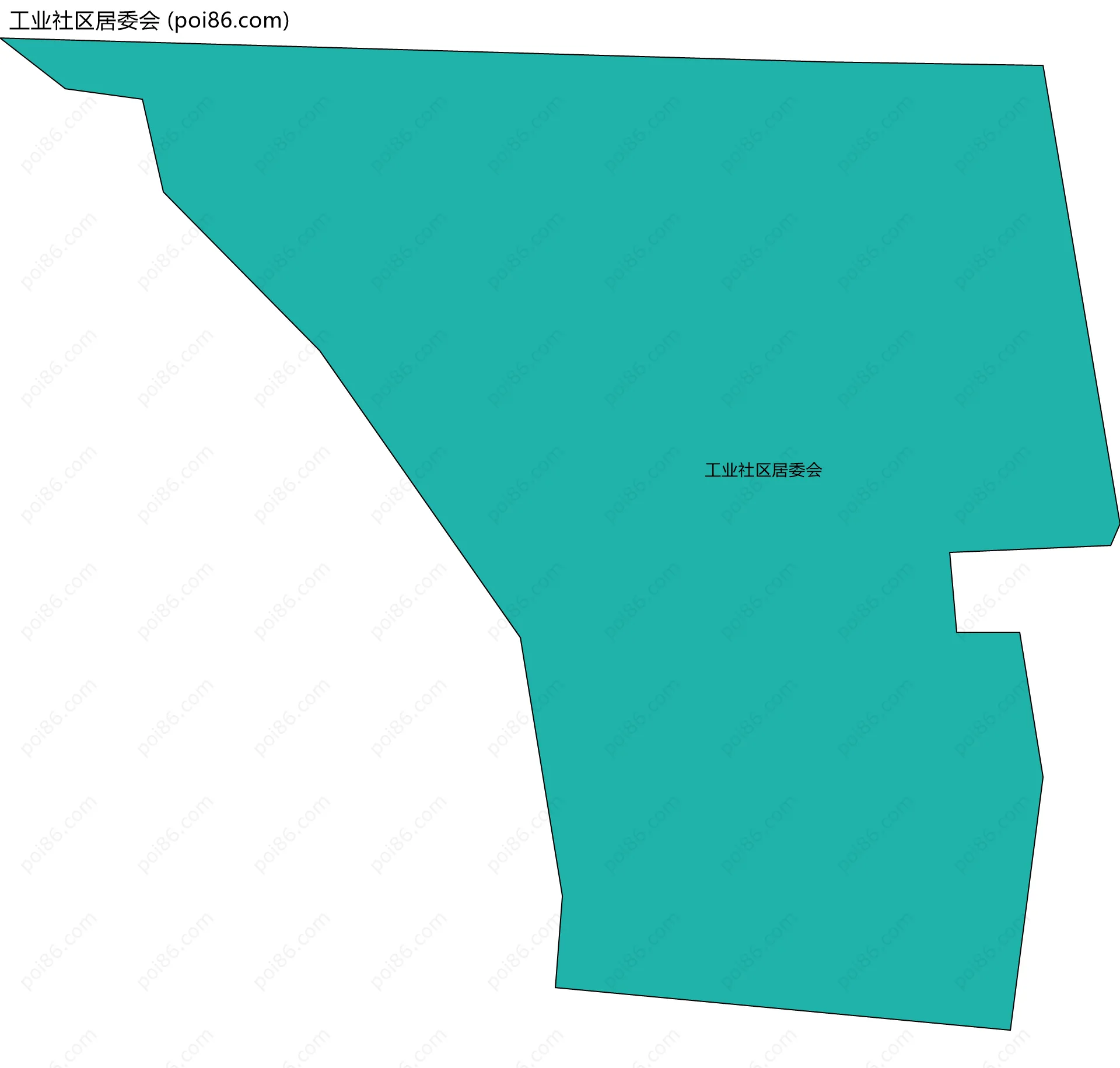 工业社区居委会边界地图