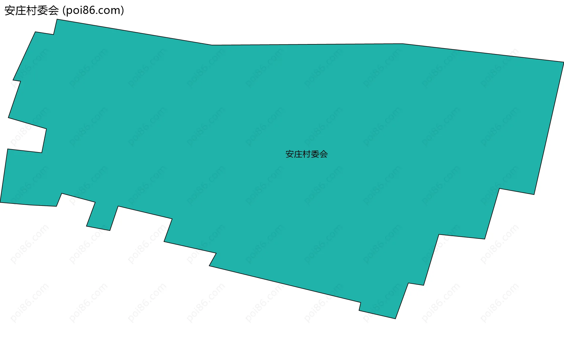安庄村委会边界地图
