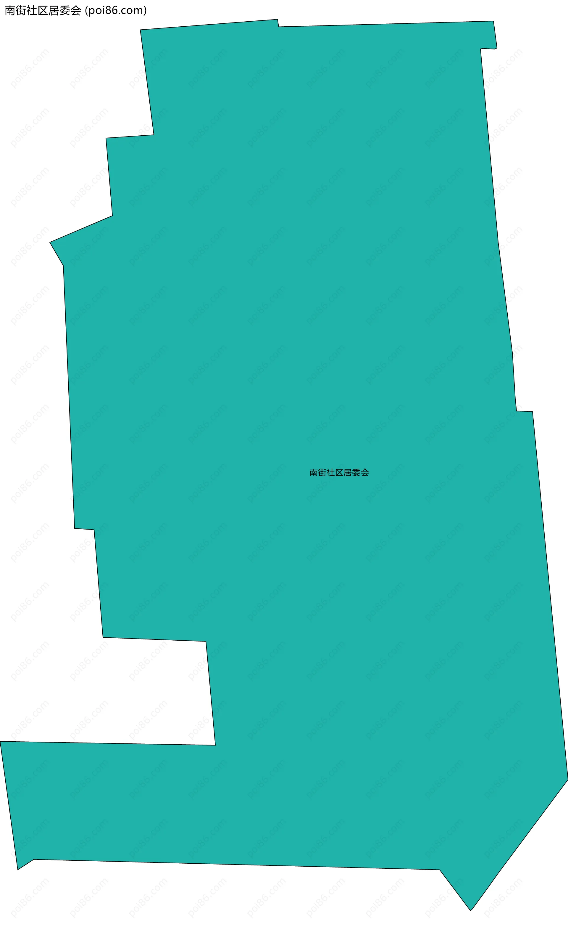 南街社区居委会边界地图