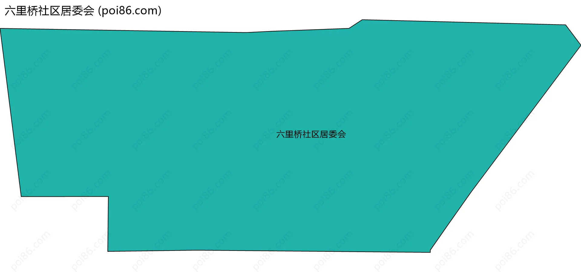六里桥社区居委会边界地图