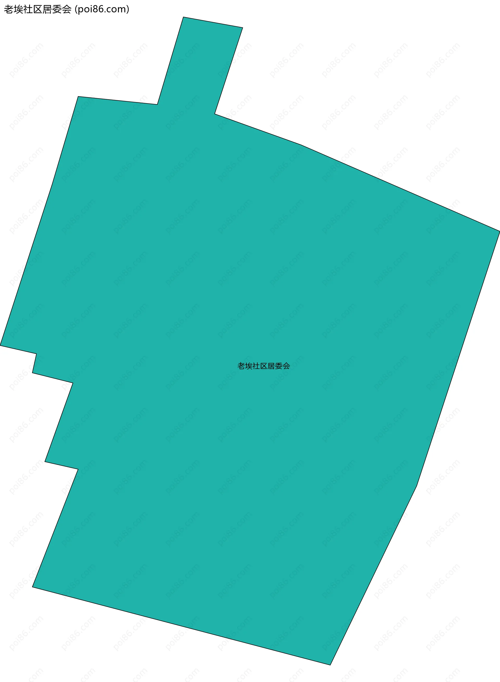 老埃社区居委会边界地图