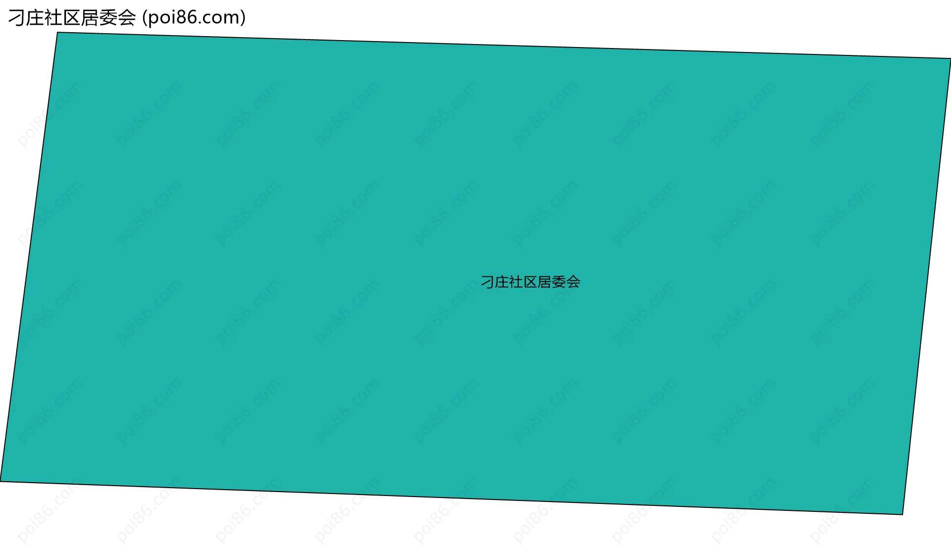 刁庄社区居委会边界地图