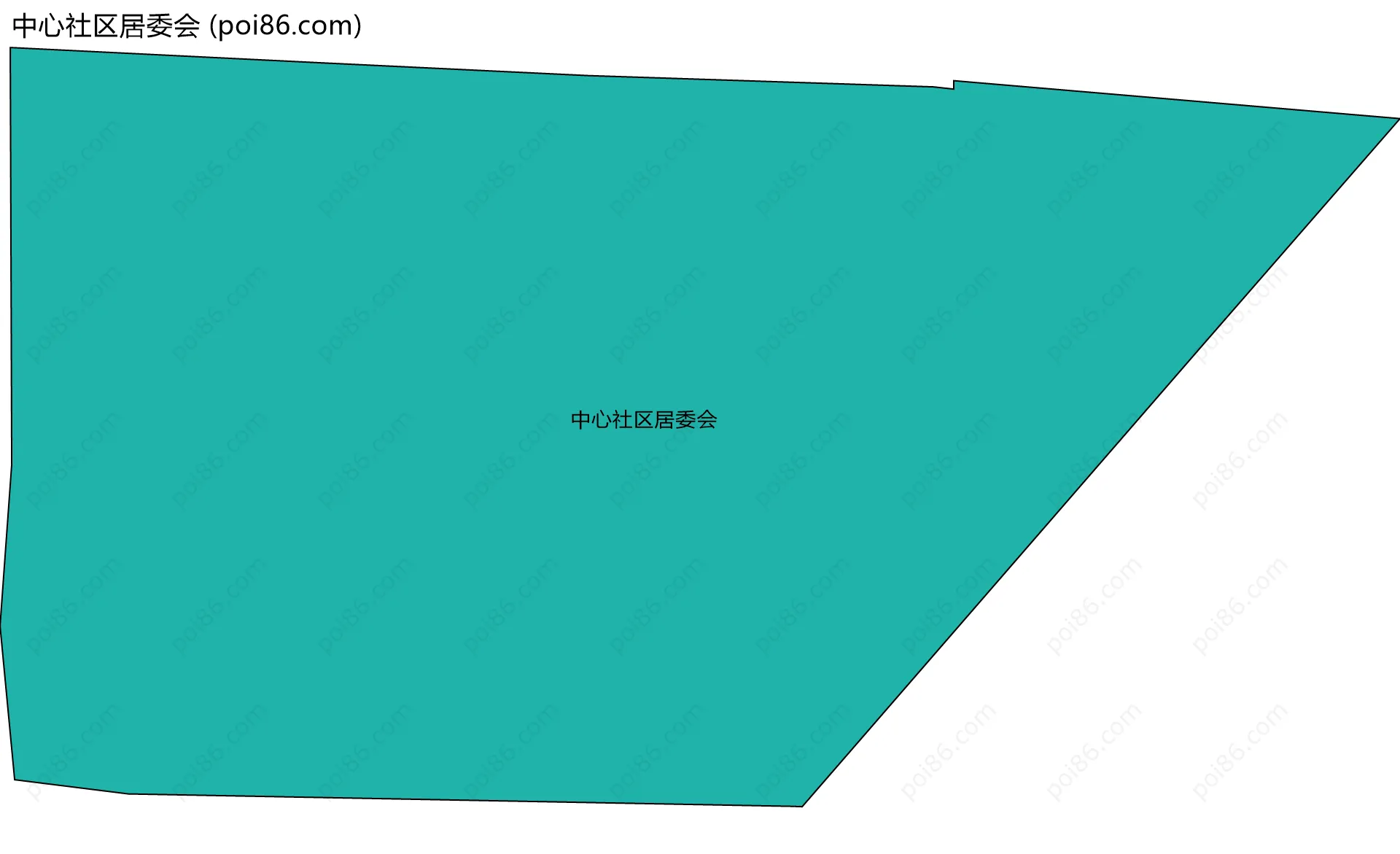 中心社区居委会边界地图