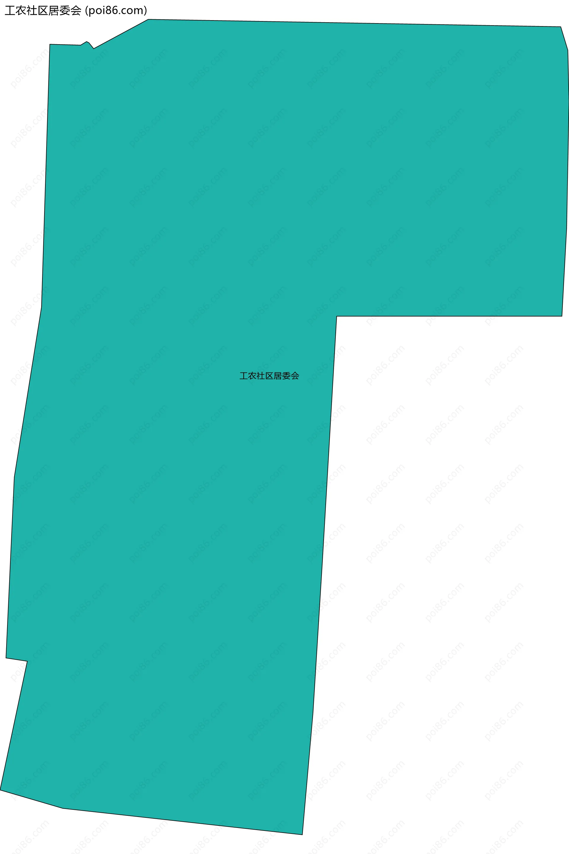 工农社区居委会边界地图