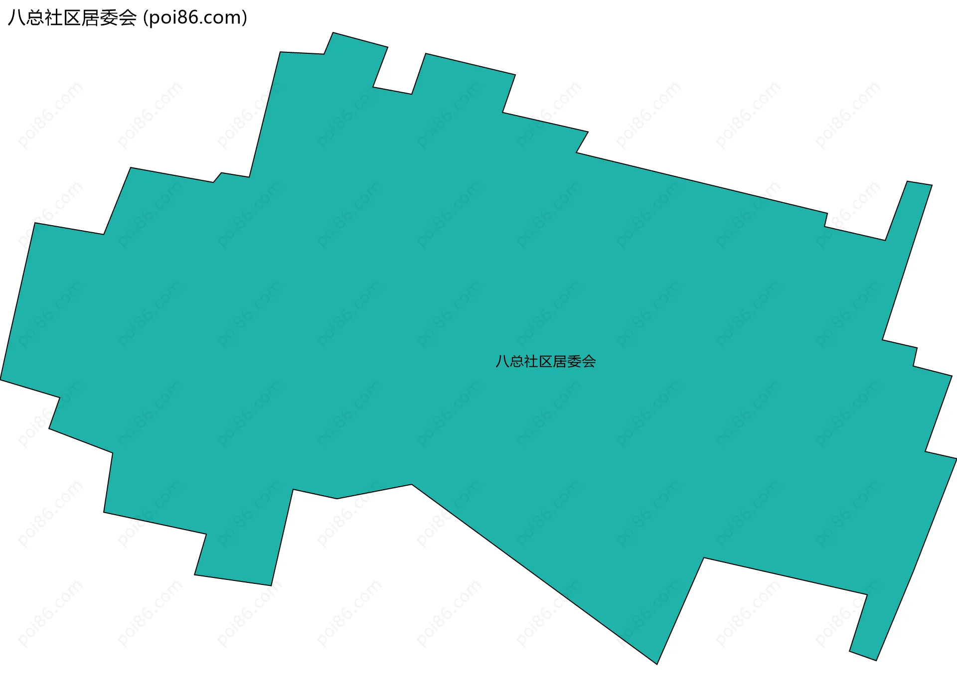 八总社区居委会边界地图