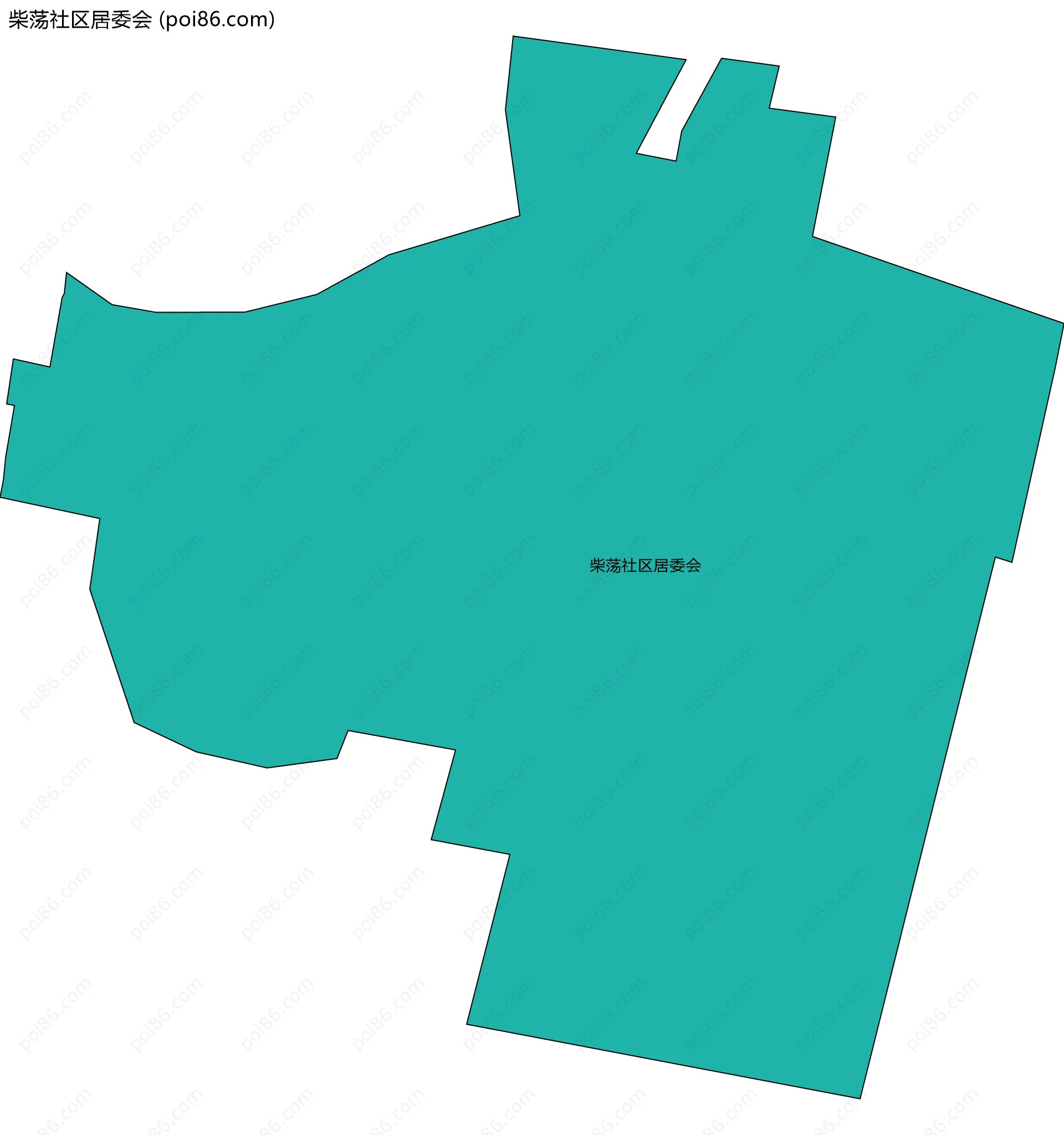 柴荡社区居委会边界地图
