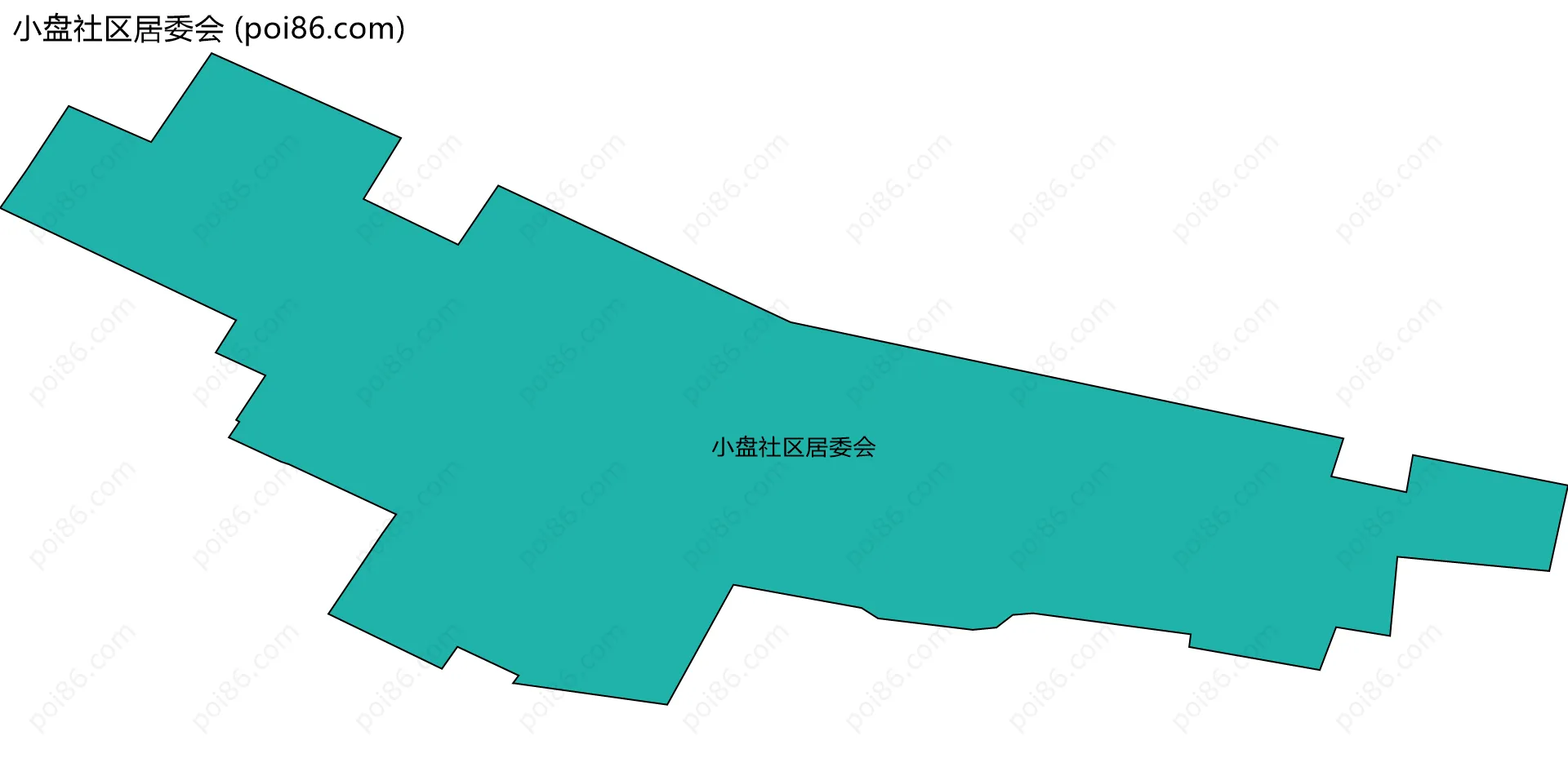 小盘社区居委会边界地图
