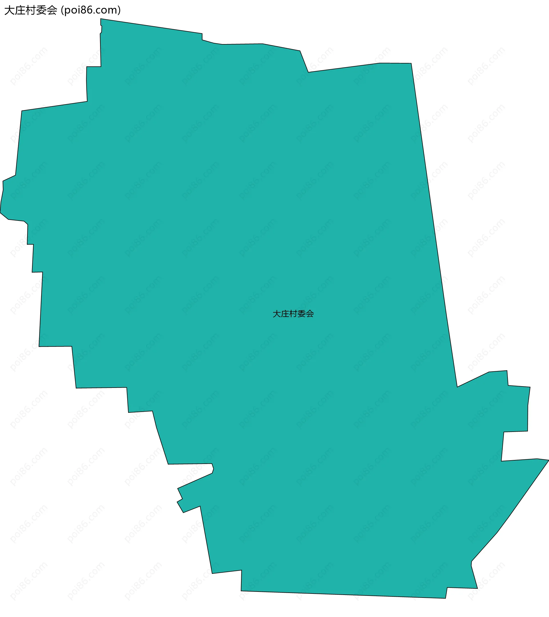 大庄村委会边界地图