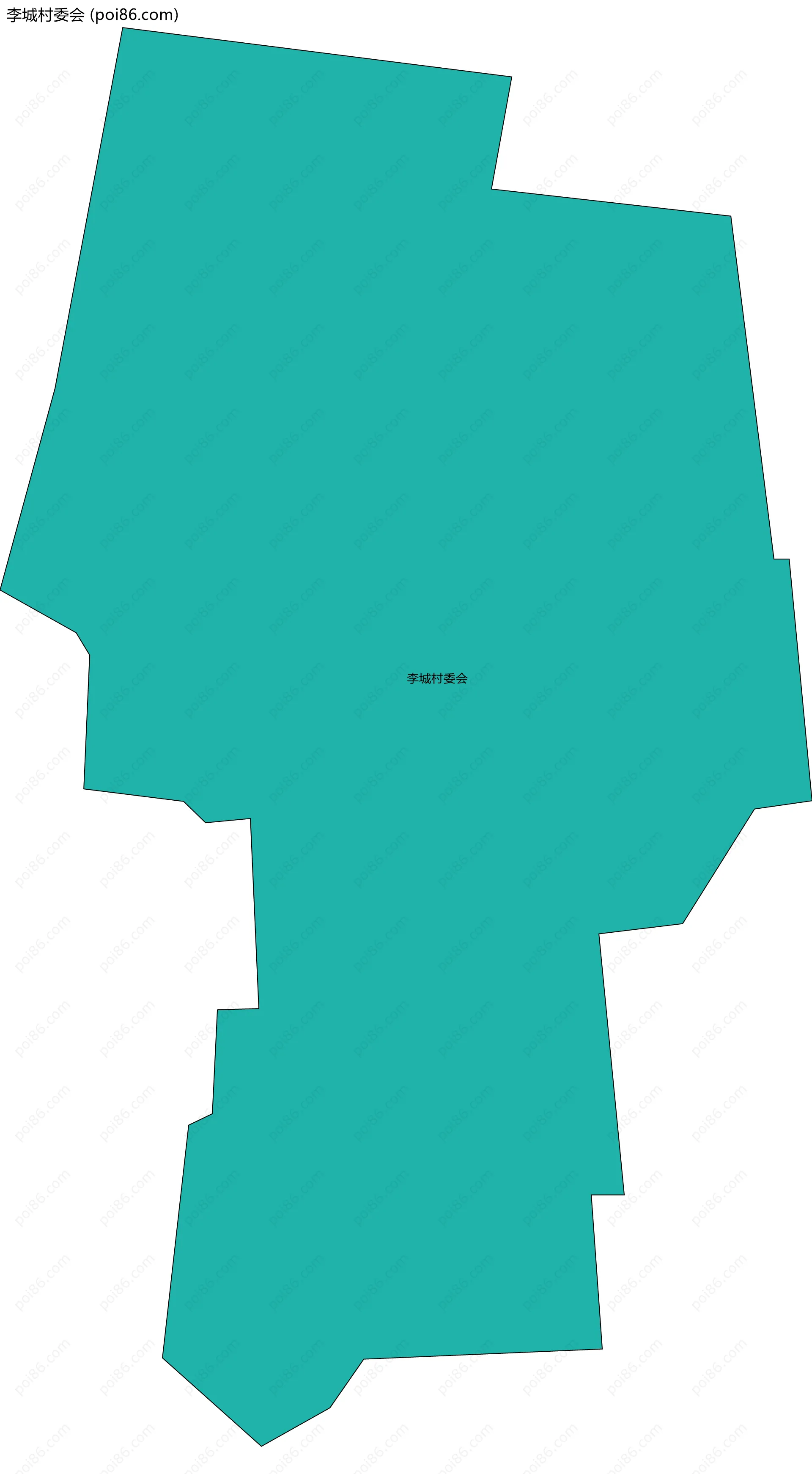 李城村委会边界地图