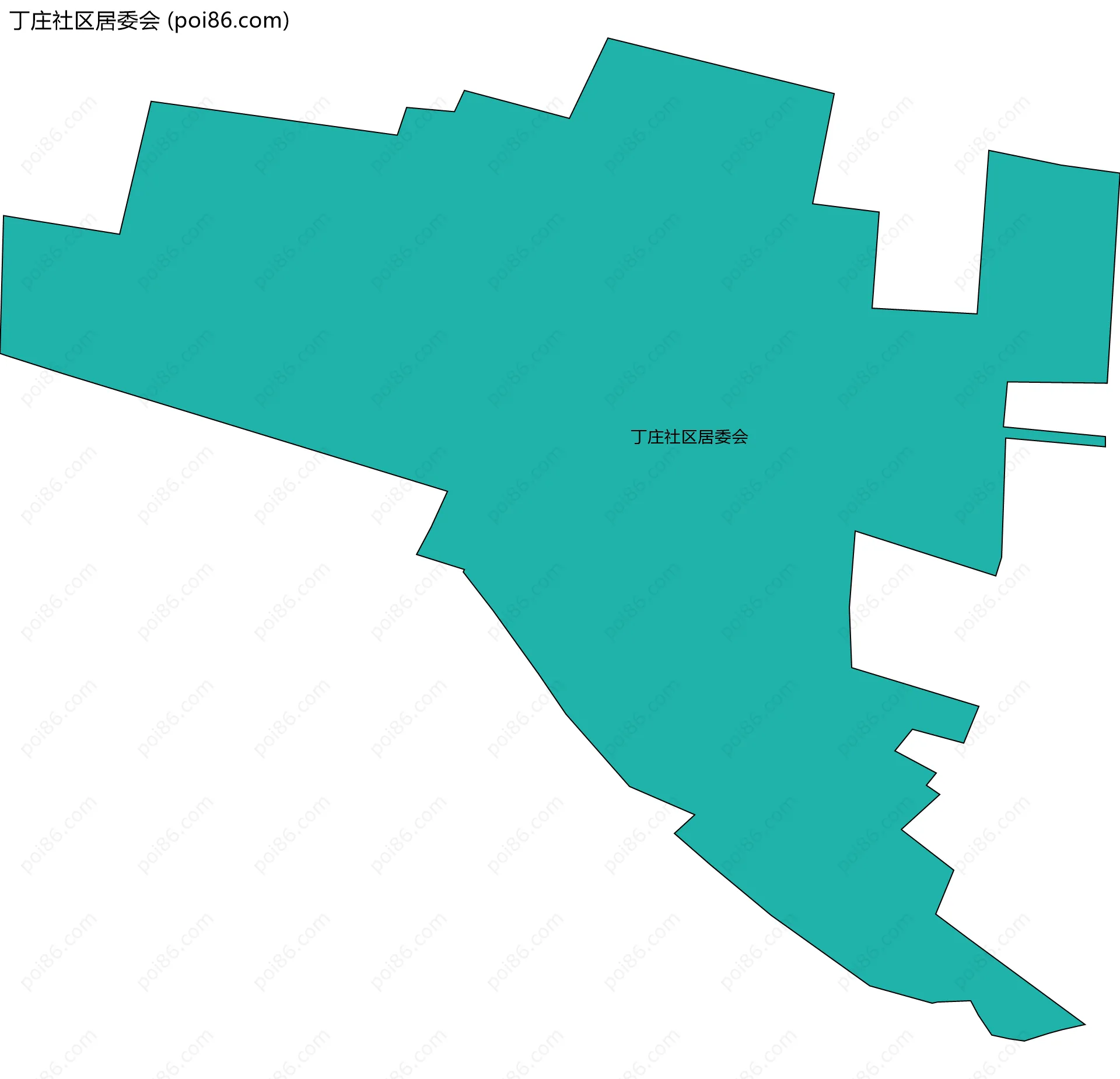 丁庄社区居委会边界地图