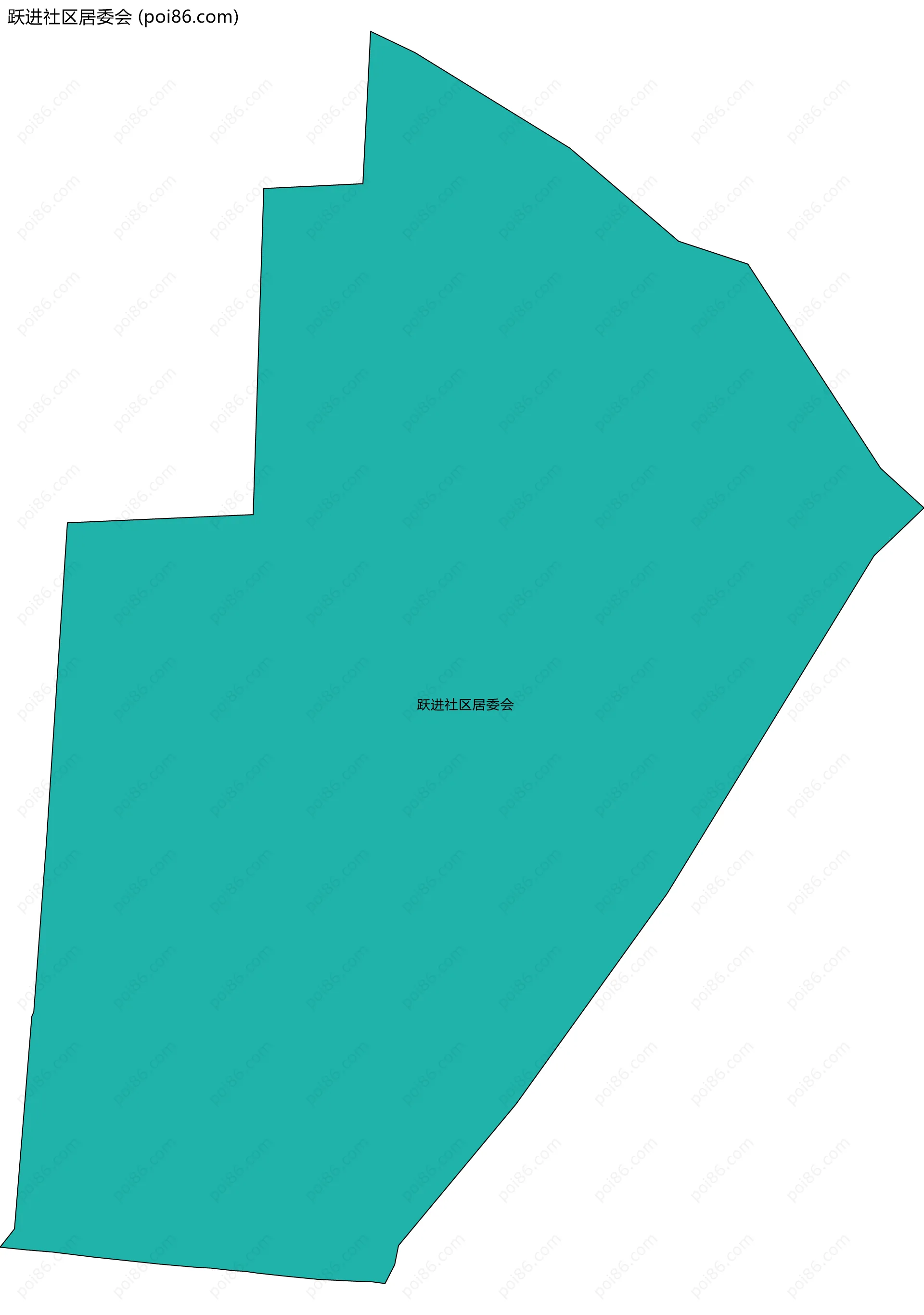 跃进社区居委会边界地图