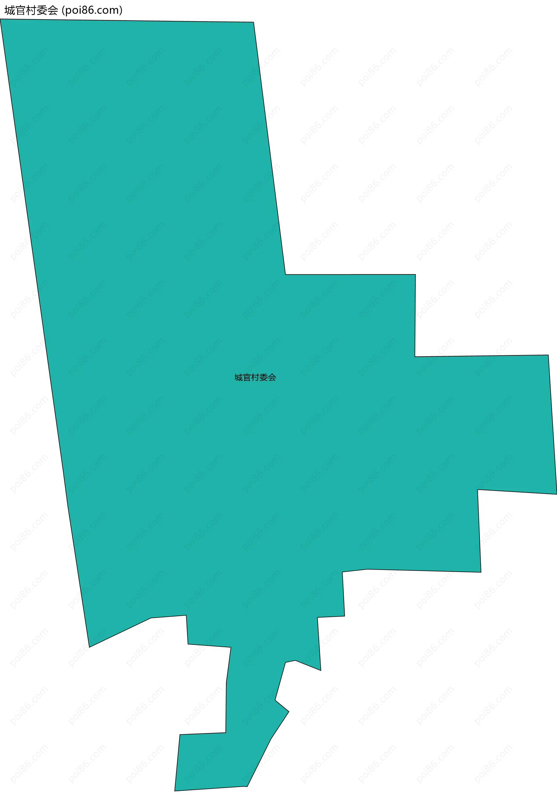 城官村委会边界地图