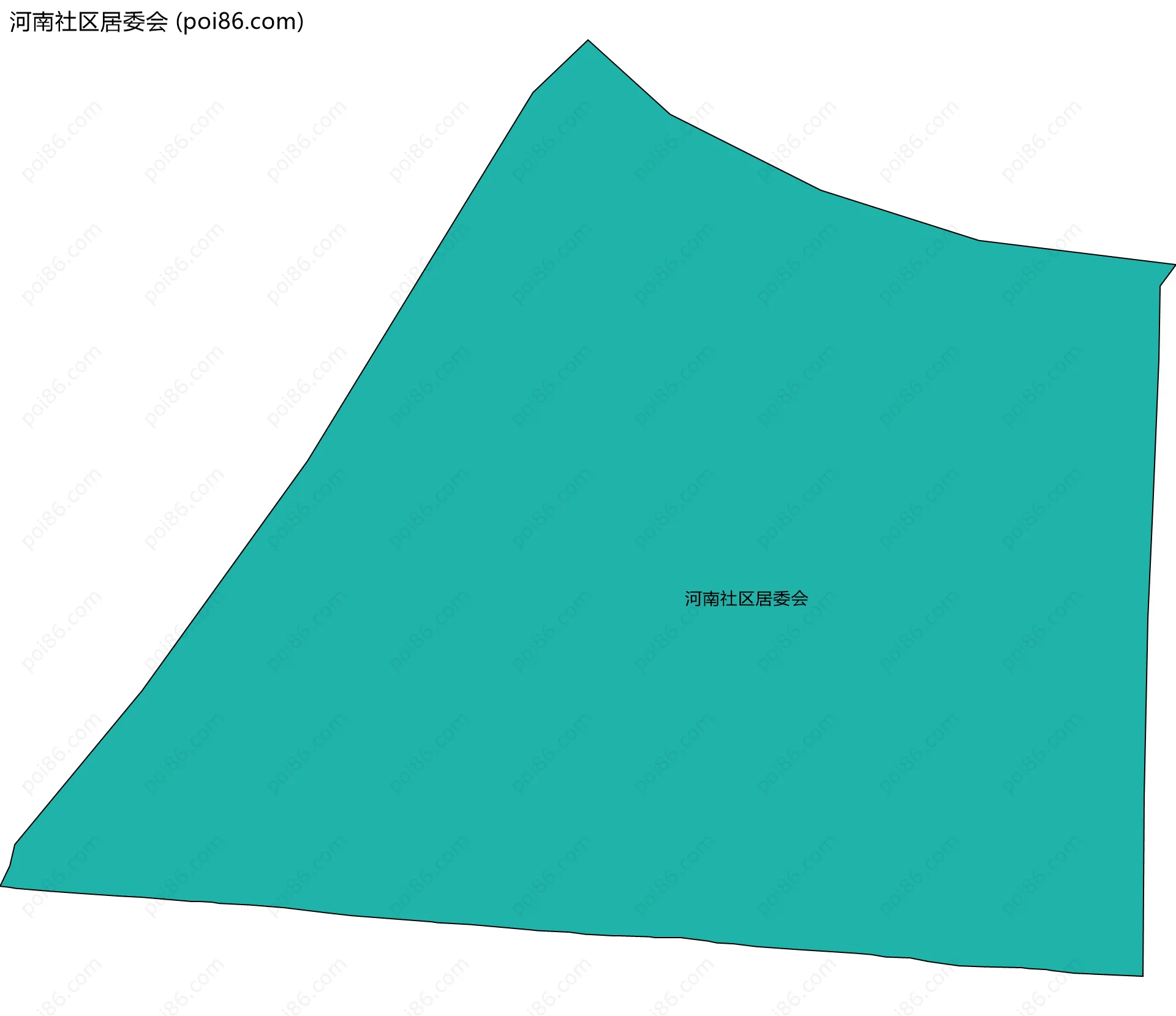 河南社区居委会边界地图