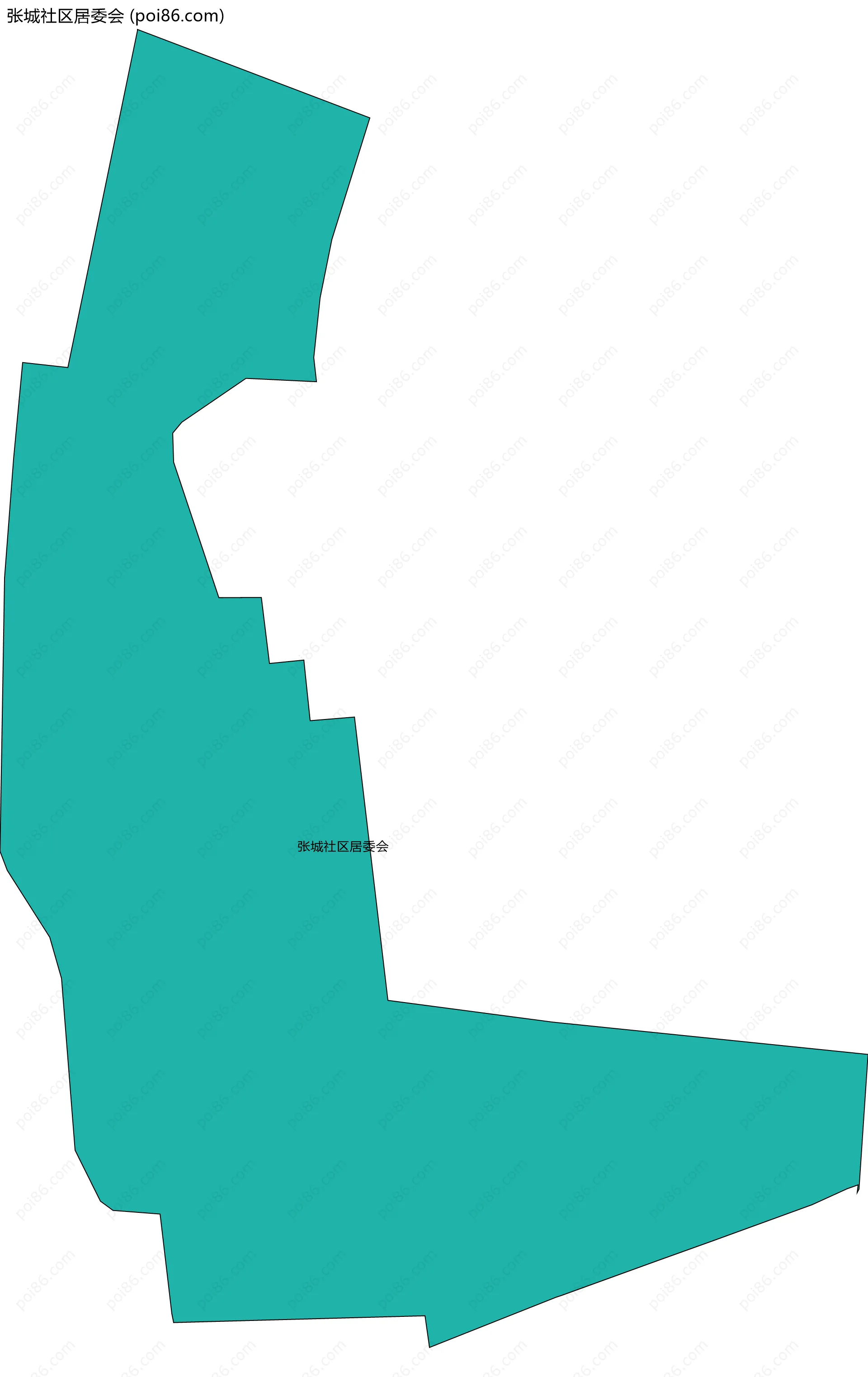 张城社区居委会边界地图