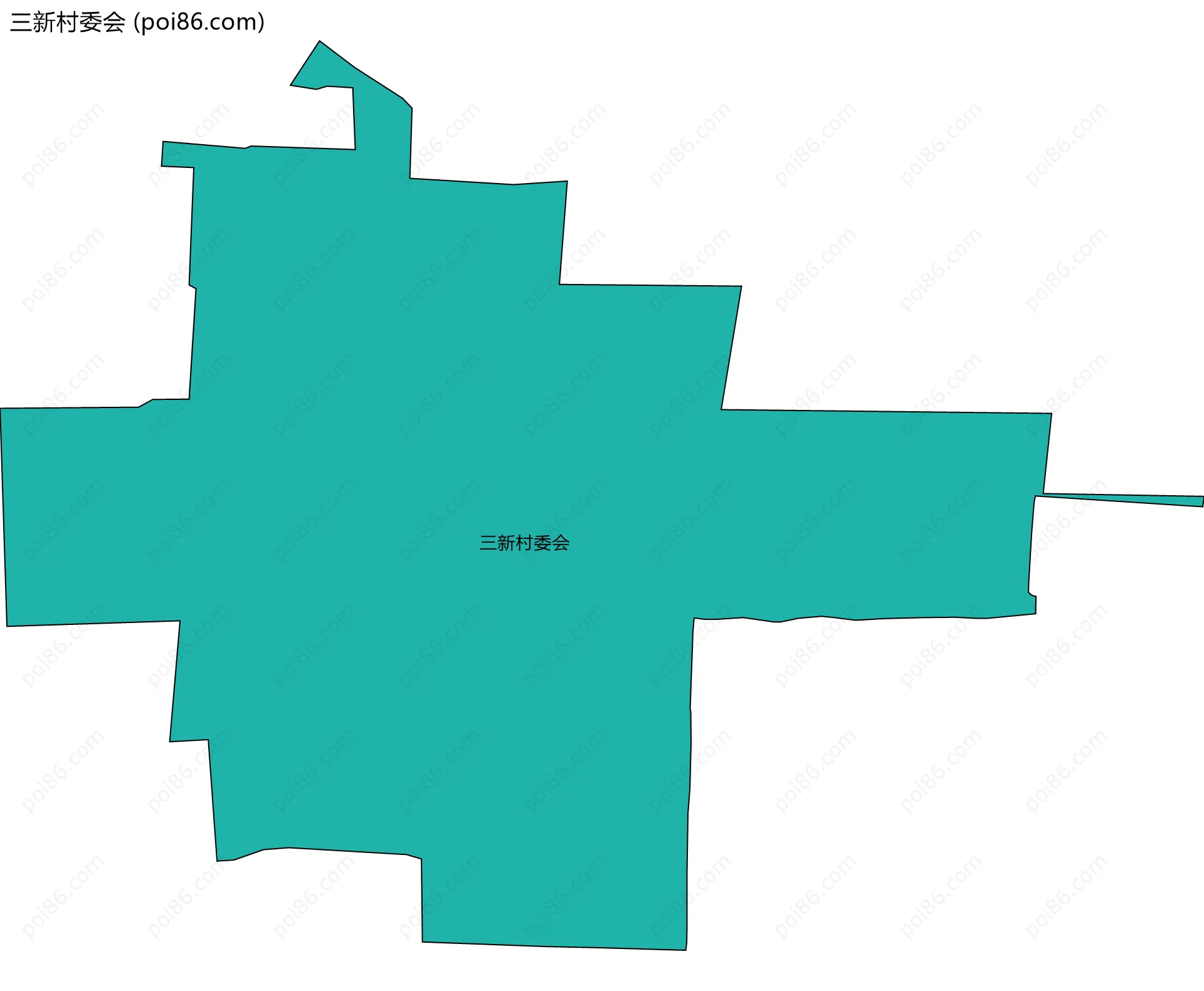 三新村委会边界地图