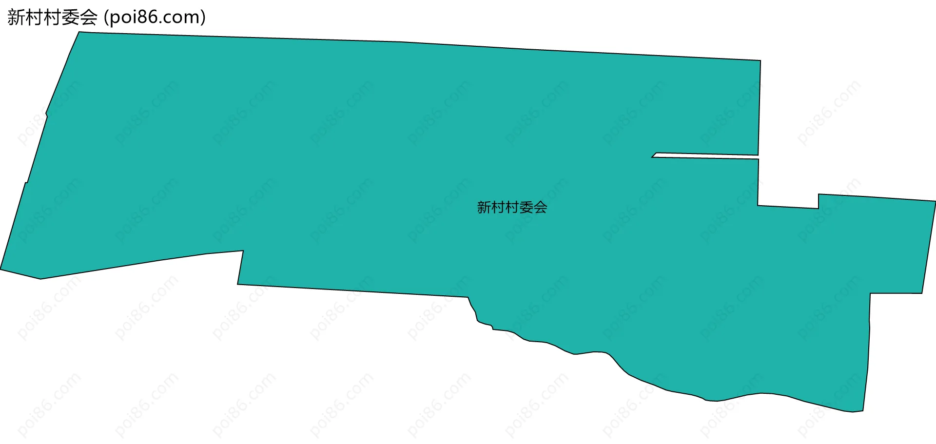 新村村委会边界地图
