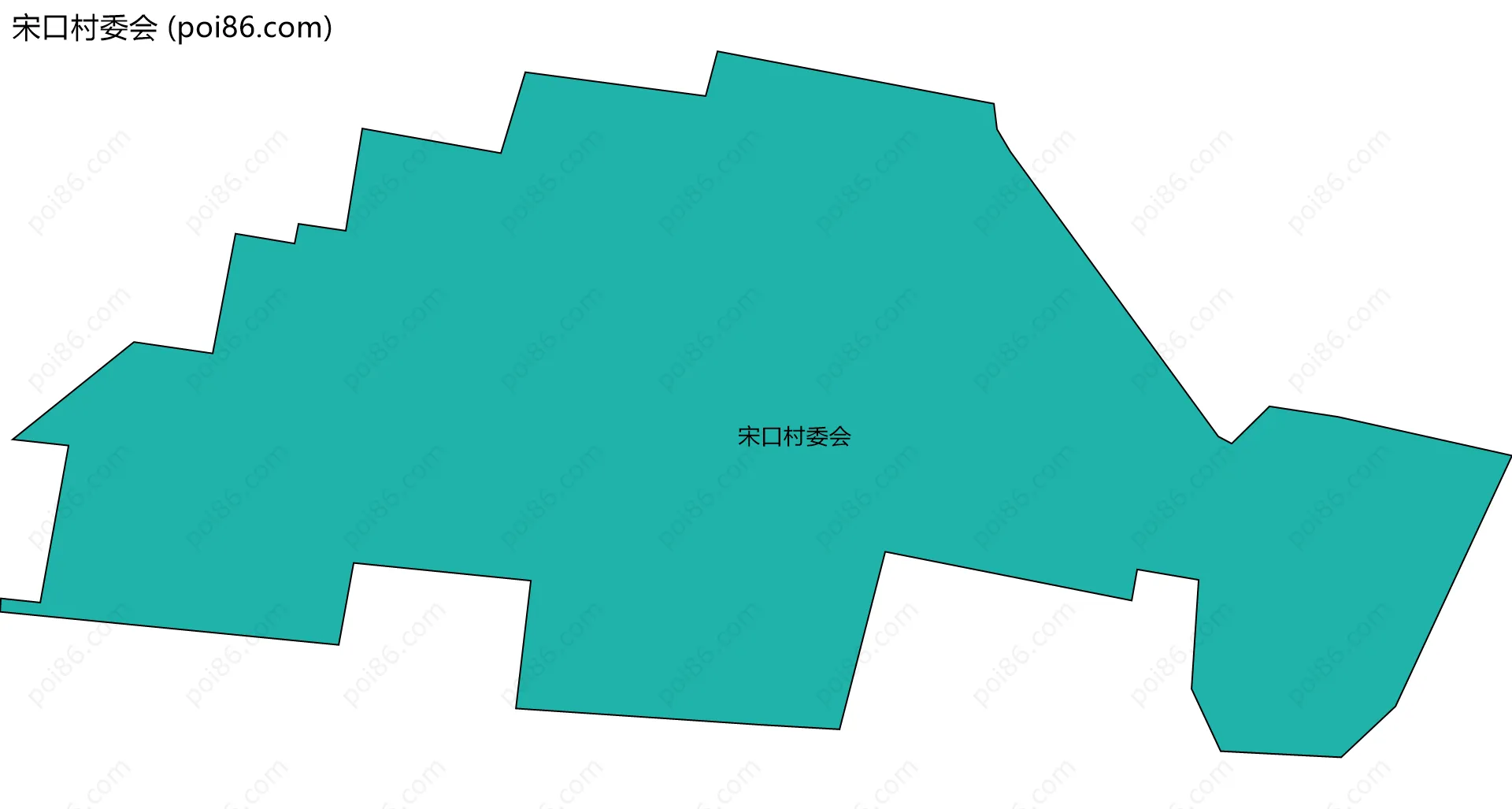 宋口村委会边界地图