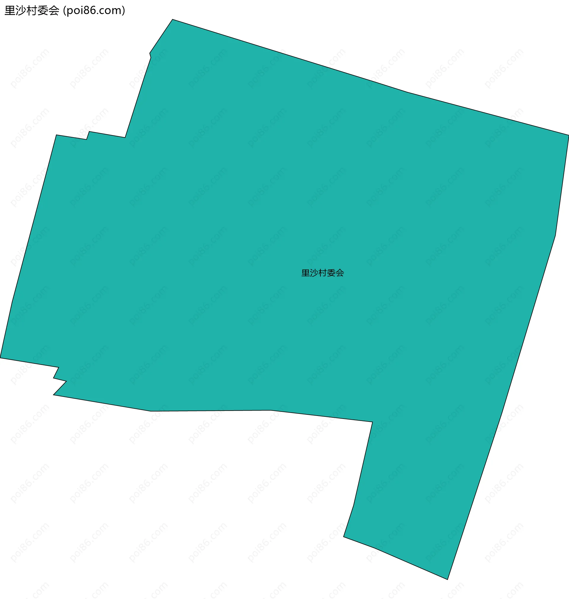 里沙村委会边界地图