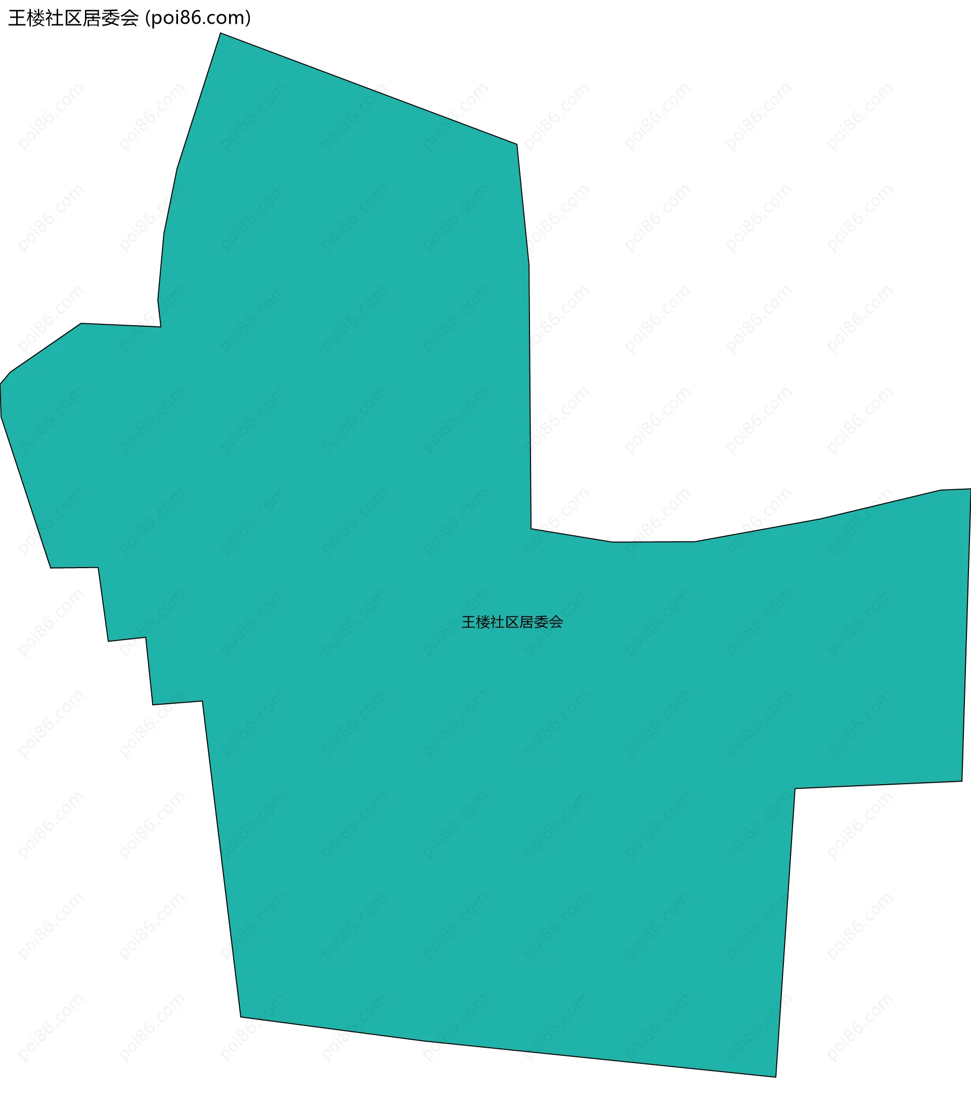 王楼社区居委会边界地图