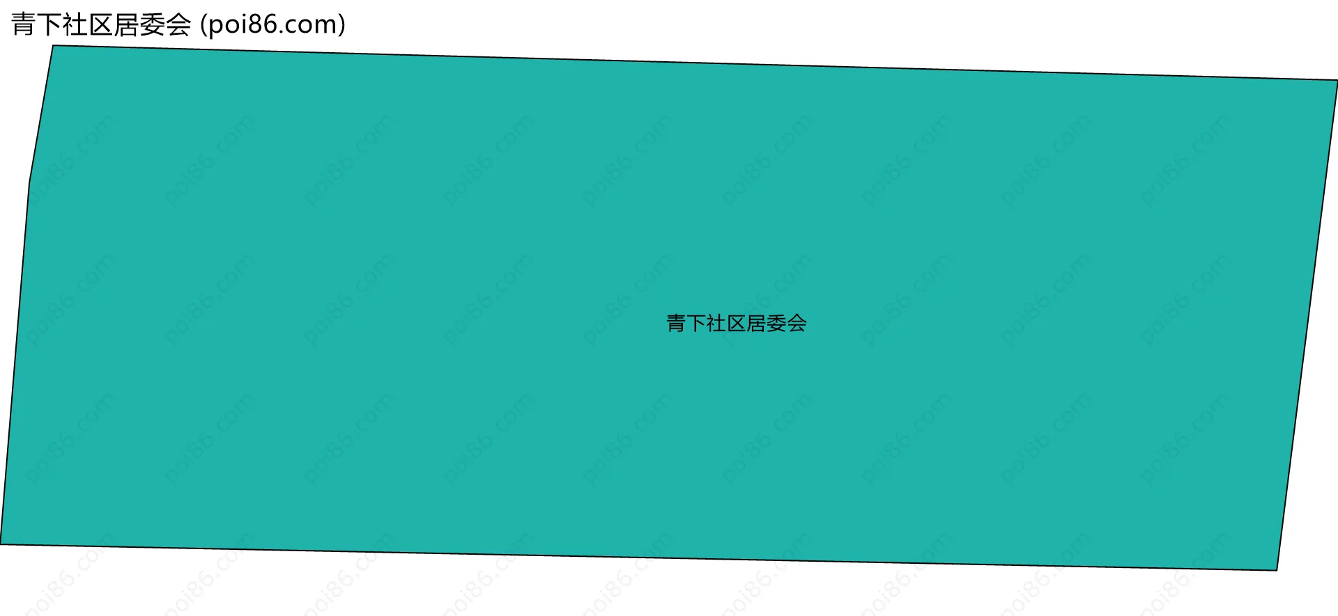 青下社区居委会边界地图