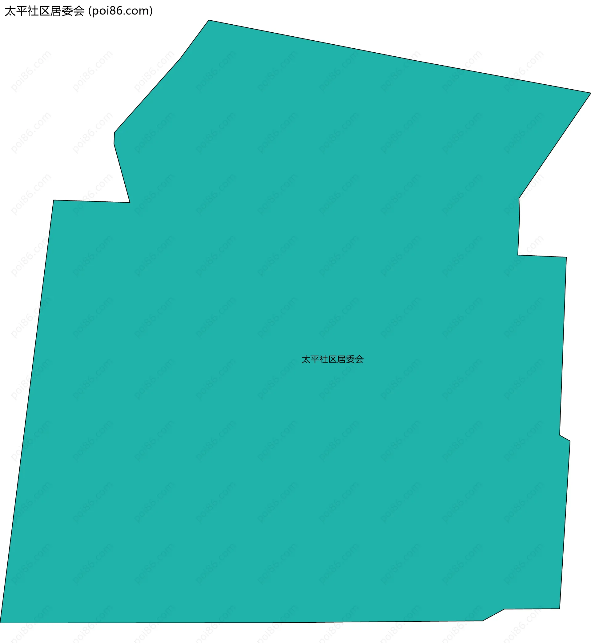 太平社区居委会边界地图