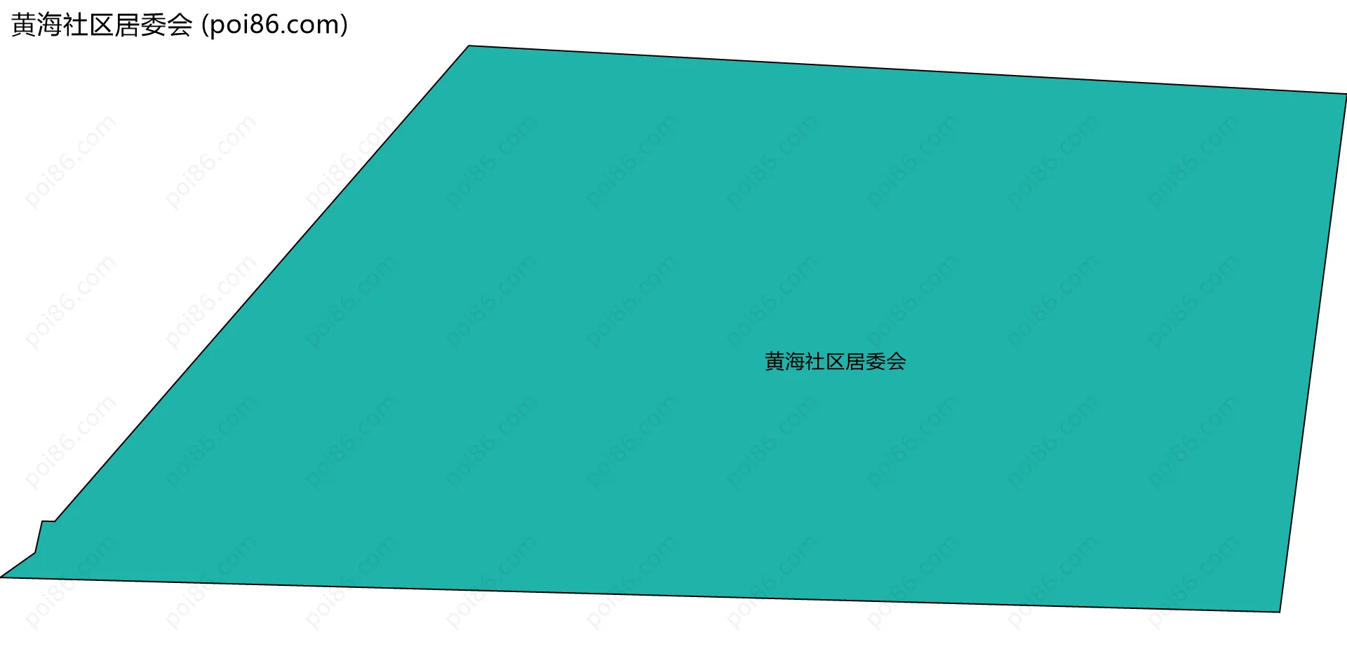 黄海社区居委会边界地图