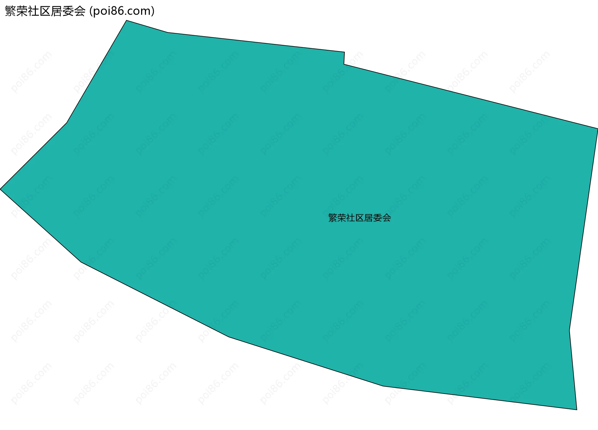 繁荣社区居委会边界地图