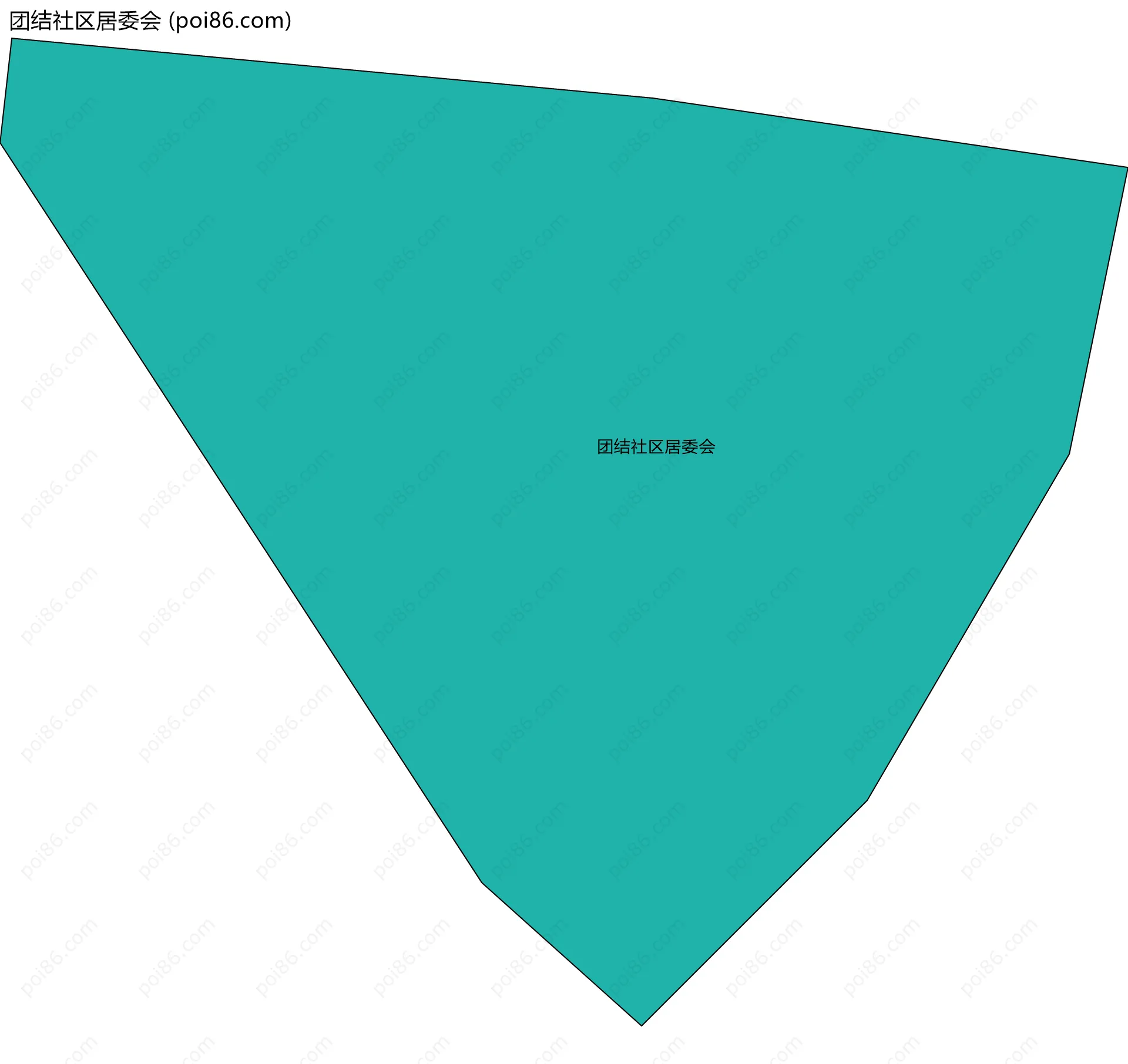 团结社区居委会边界地图