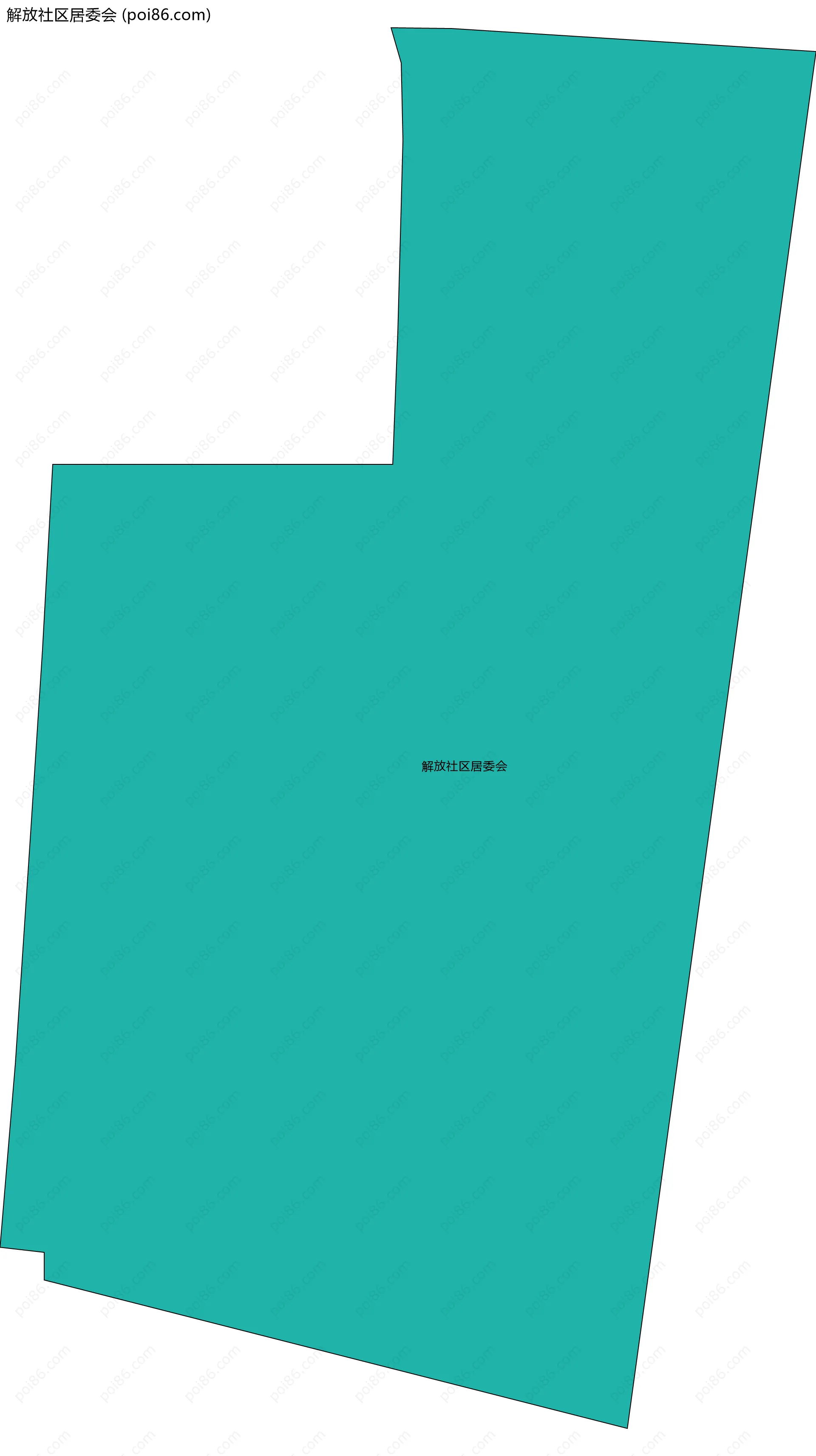 解放社区居委会边界地图