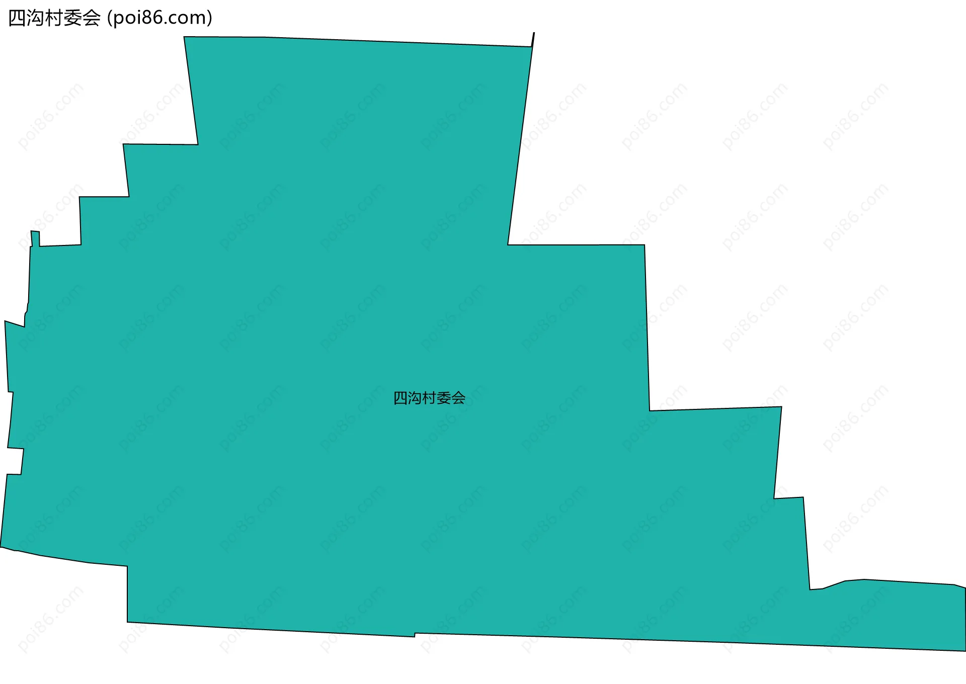 四沟村委会边界地图