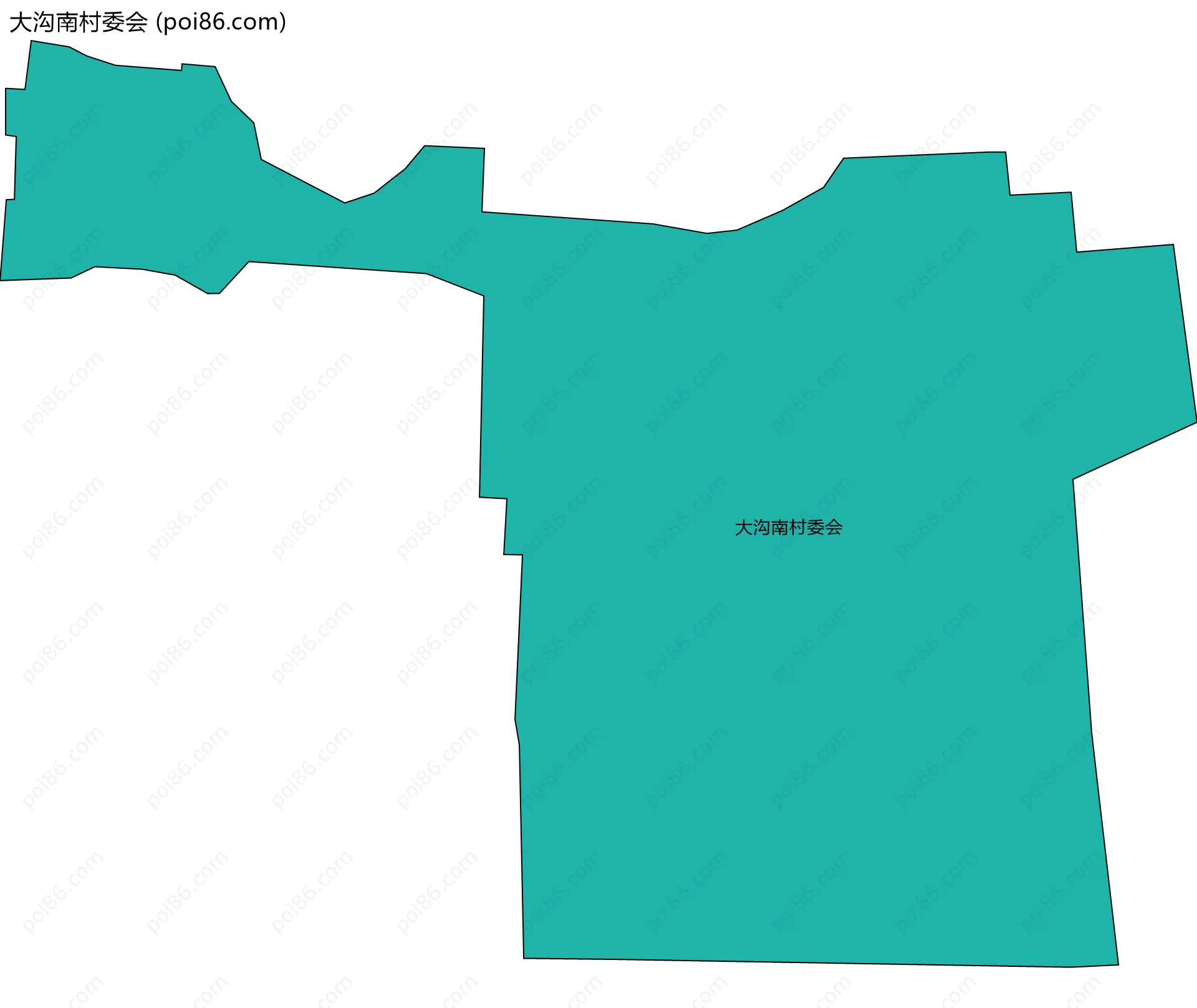 大沟南村委会边界地图