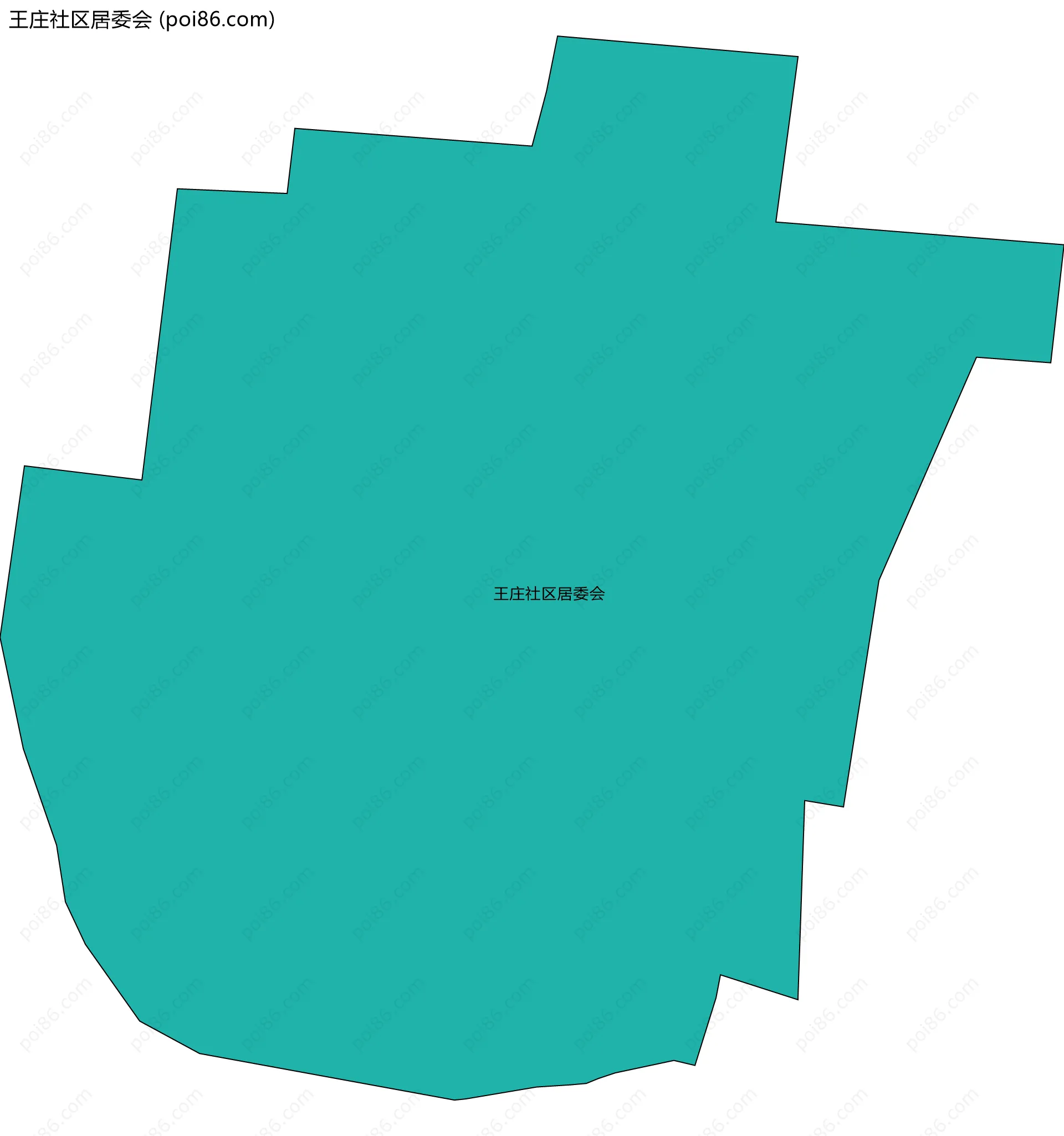 王庄社区居委会边界地图