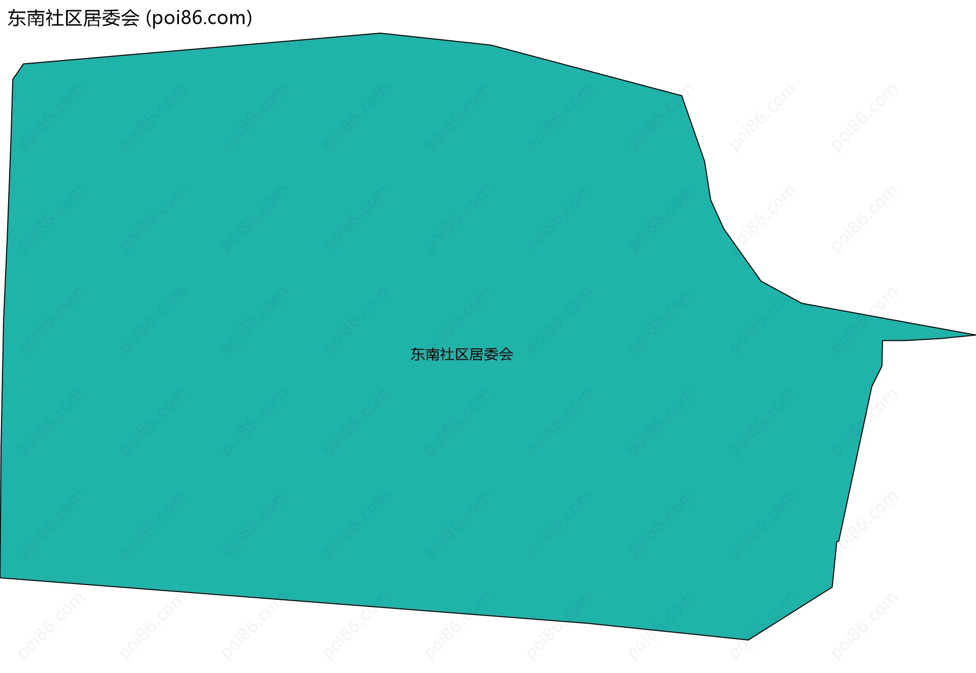 东南社区居委会边界地图