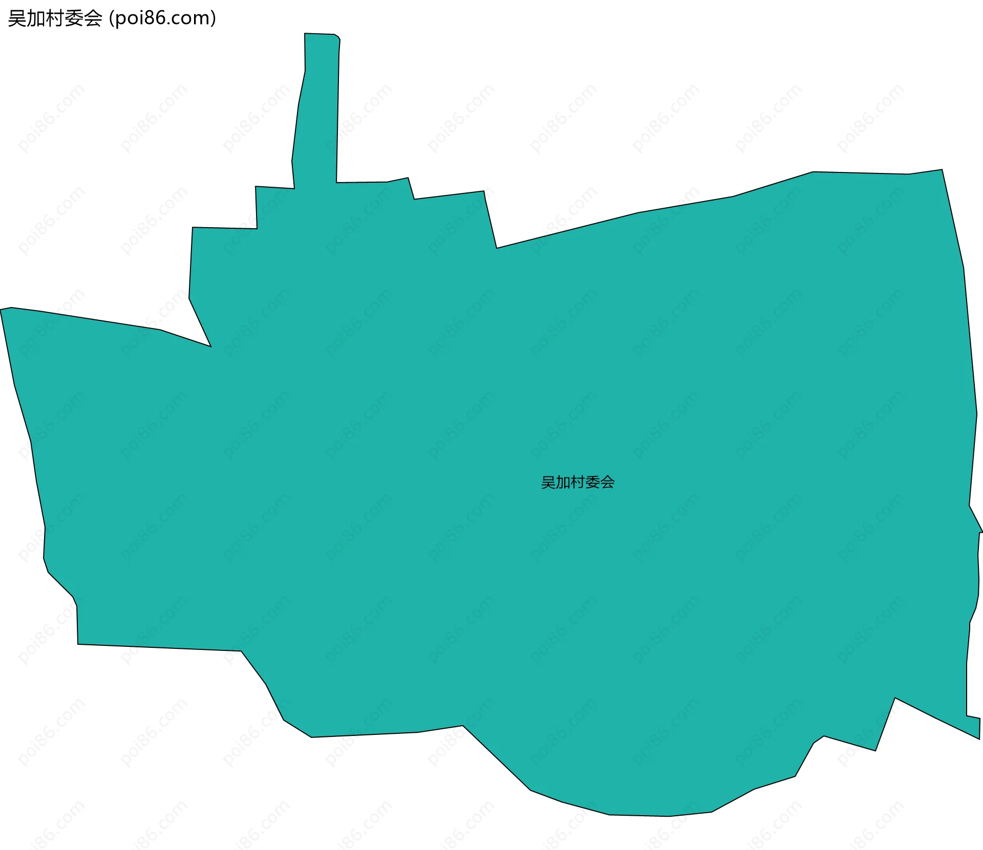 吴加村委会边界地图
