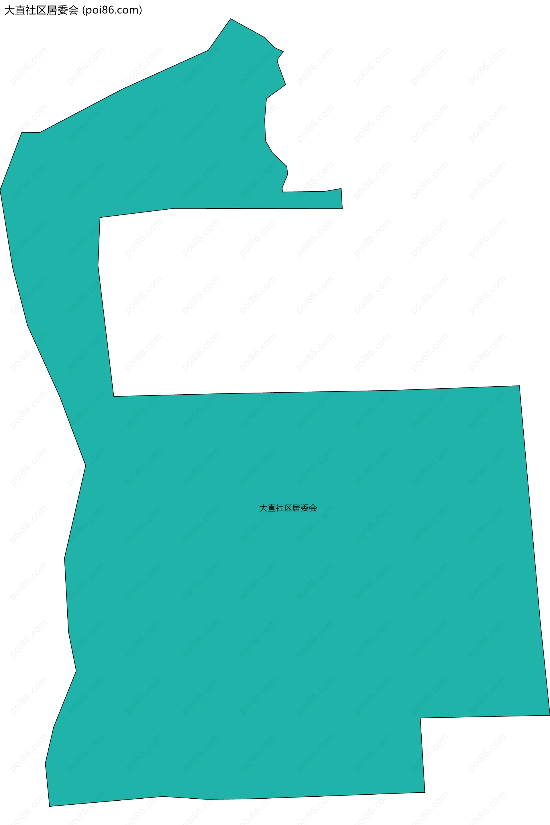 大直社区居委会边界地图