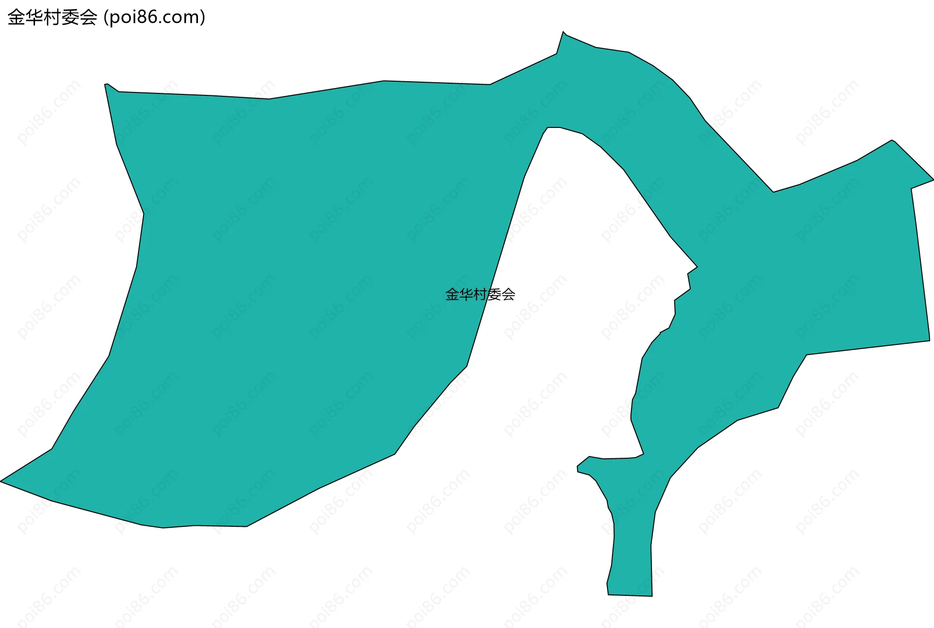 金华村委会边界地图