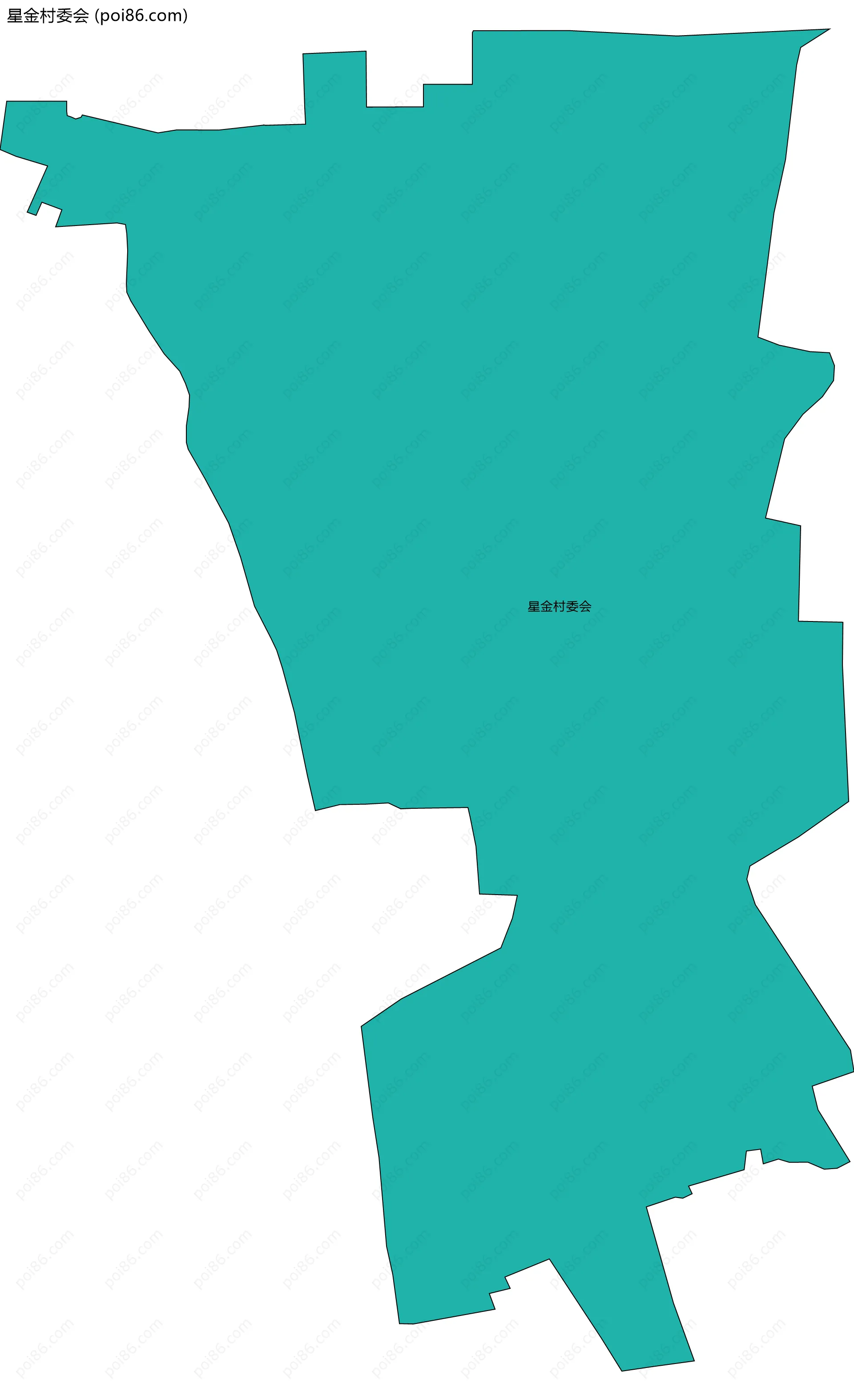 星金村委会边界地图