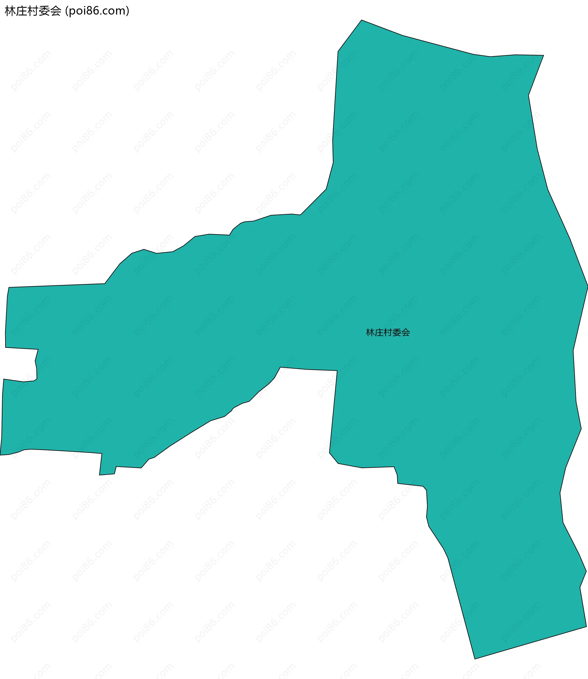 林庄村委会边界地图