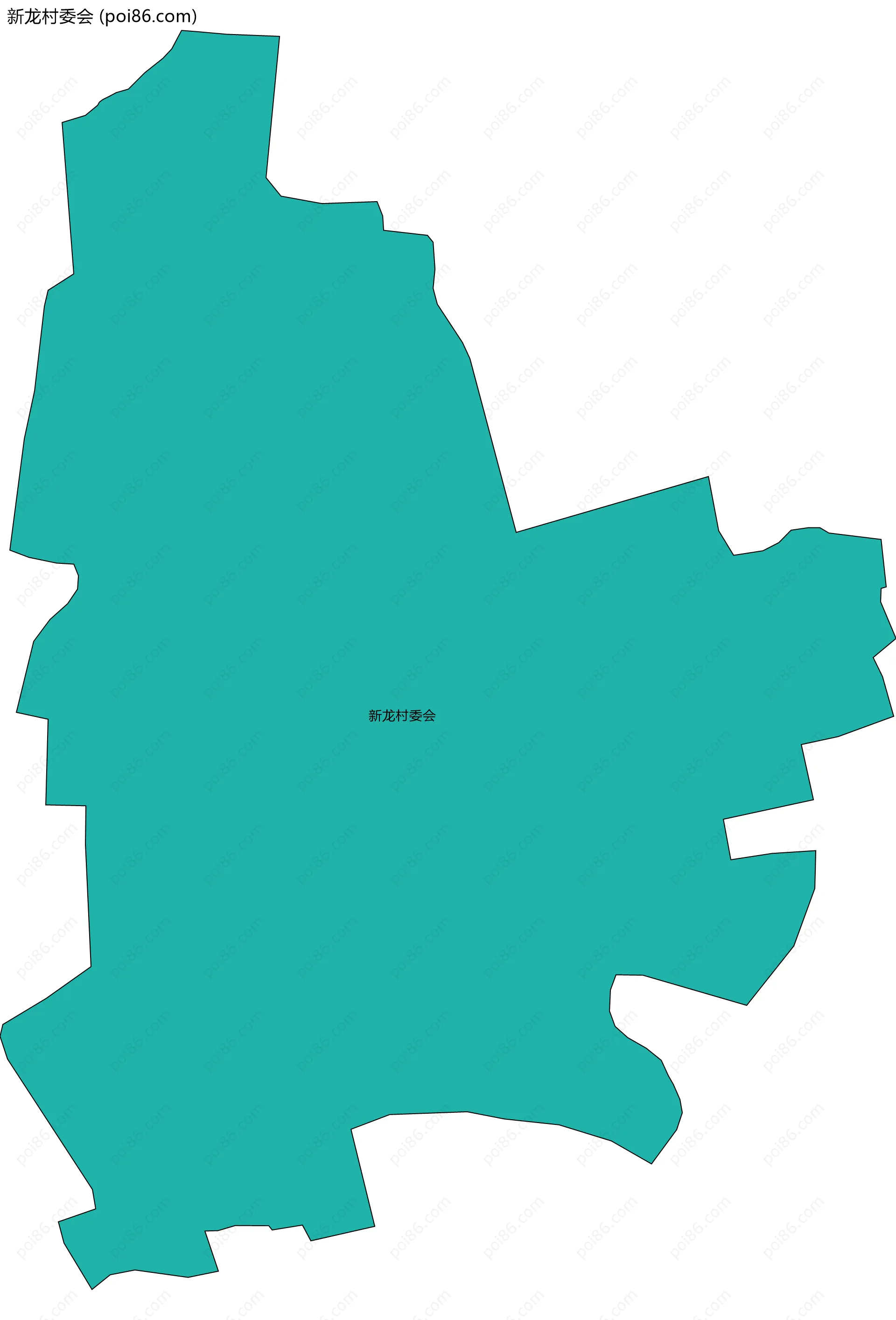 新龙村委会边界地图