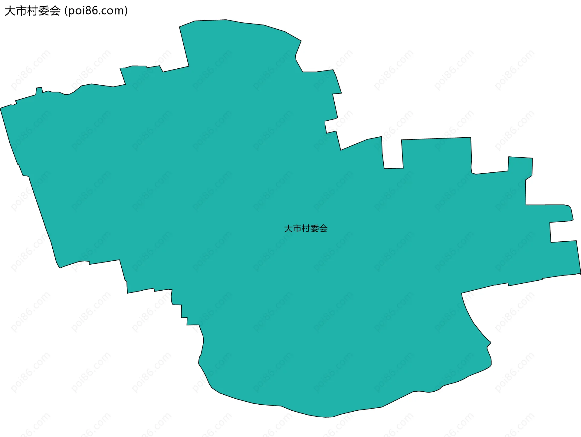 大市村委会边界地图